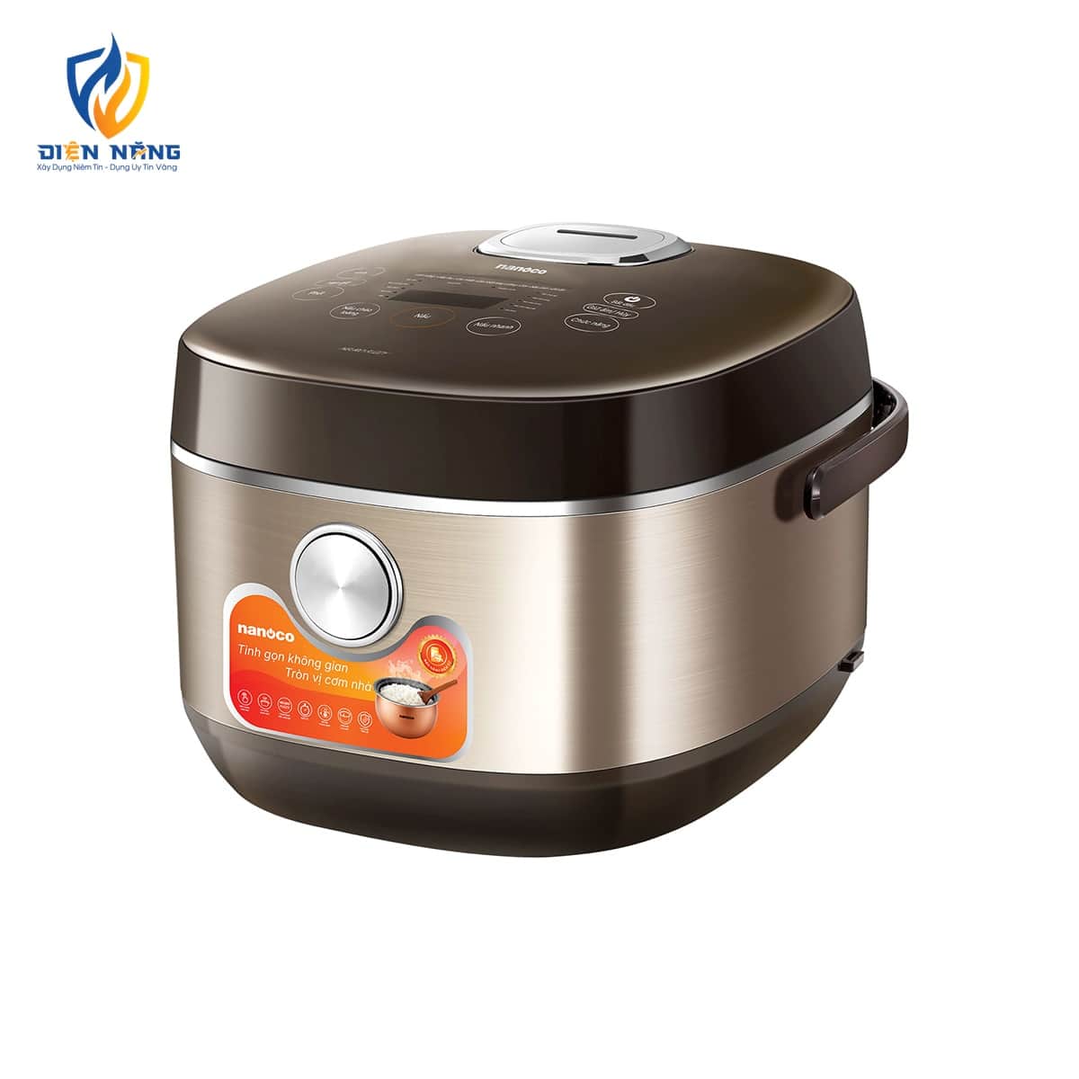 Nồi cơm điện tử, 1.8L, màu vàng đồng