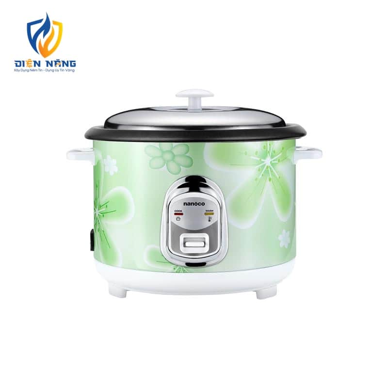 Nồi cơm điện nắp rời, 1.2L, màu xanh lá