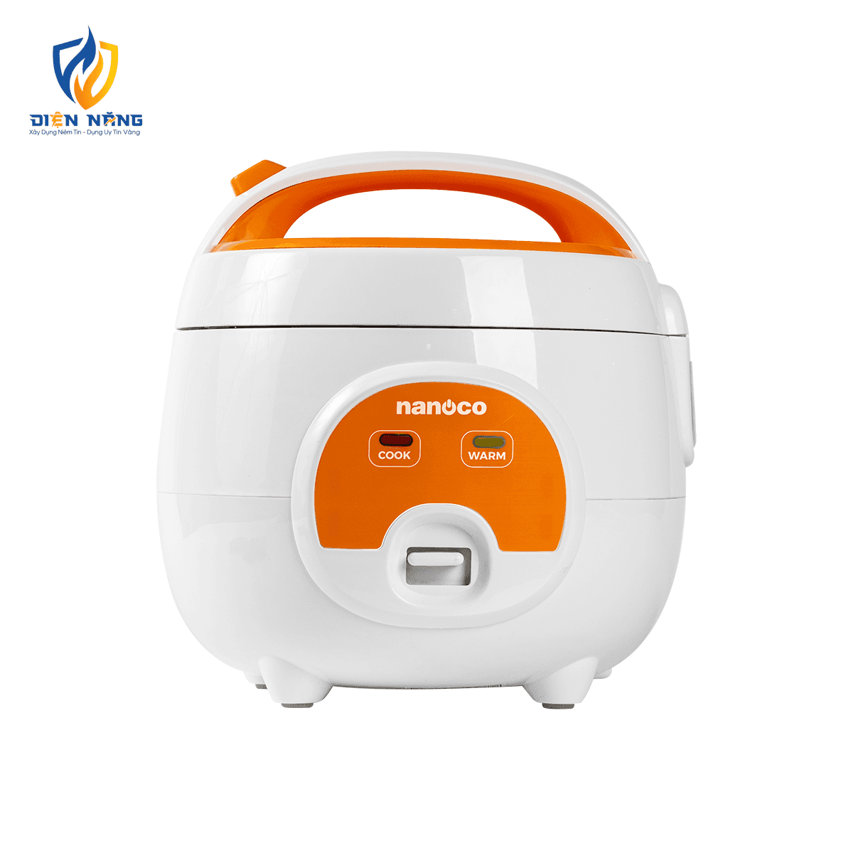 Nồi cơm điện, 0.8L, màu trắng-cam