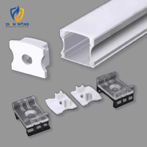 Phụ kiện nẹp nhôm cho đèn LED dây trong nhà Nanoco