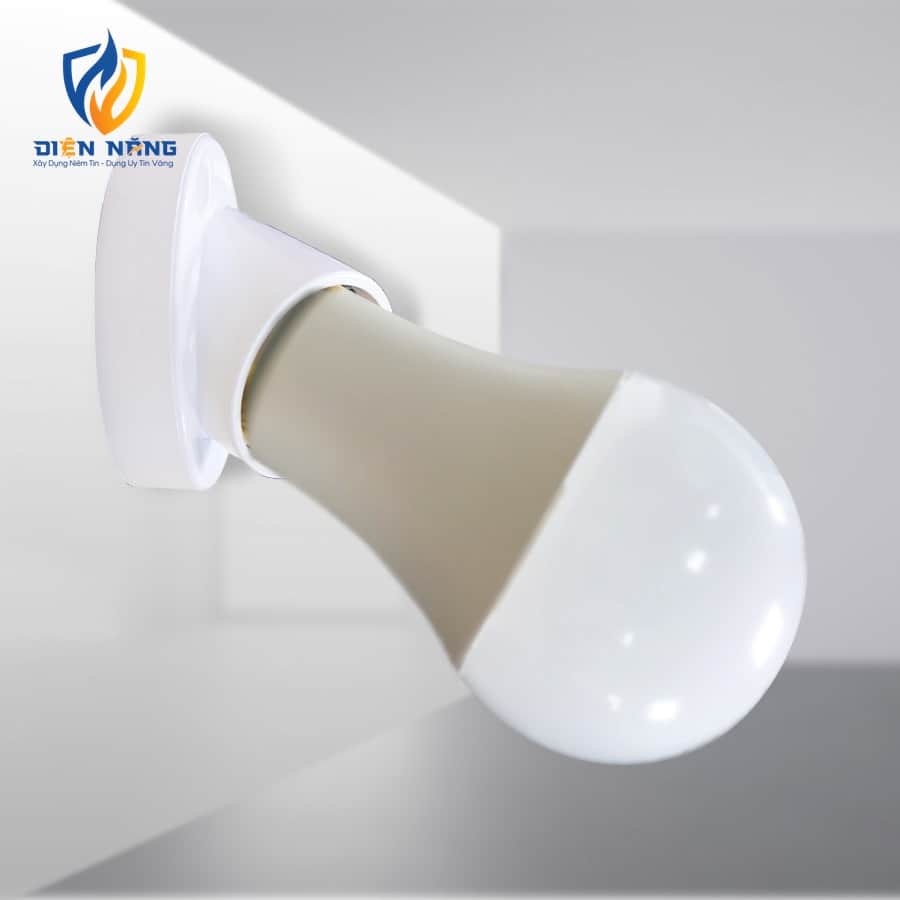 Đui đèn E27 loại 45 độ, màu trắng