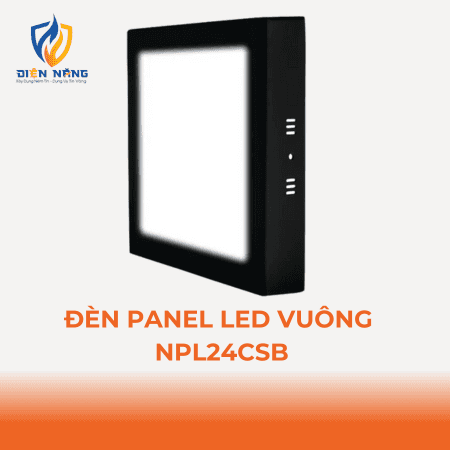 Đèn Panel LED đen, vuông 24W đổi màu