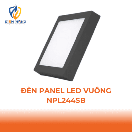 Đèn Panel LED đen, vuông 24W 4000K