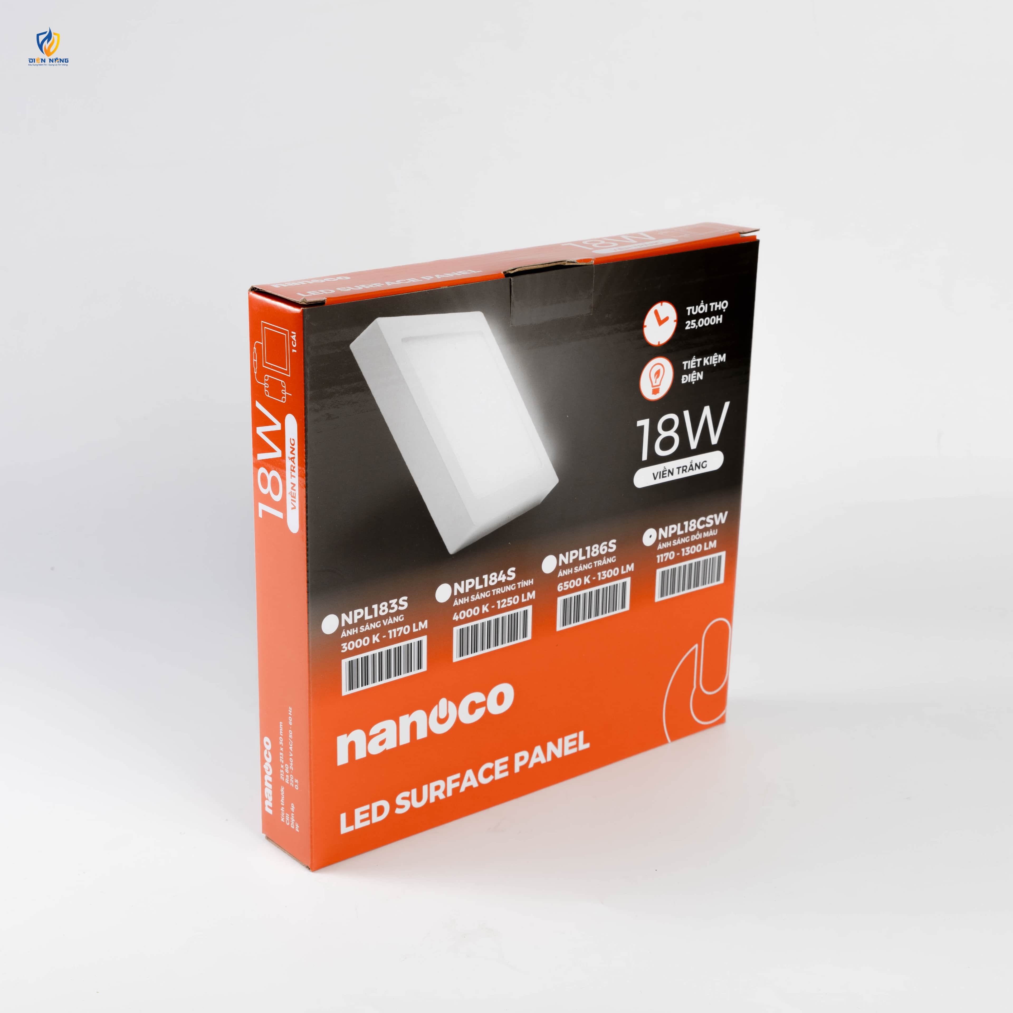 Đèn Panel LED trắng, vuông 18W đổi màu - anh 6