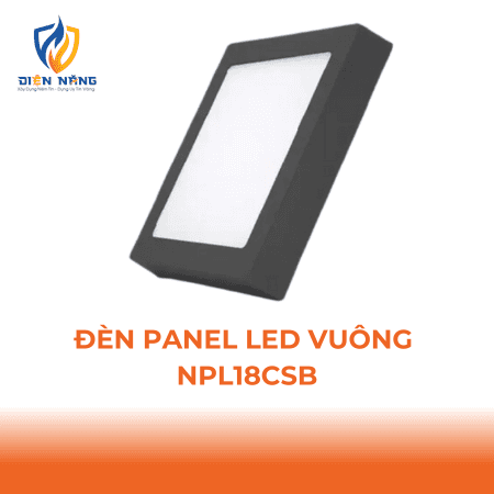 Đèn Panel LED đen, vuông 18W đổi màu
