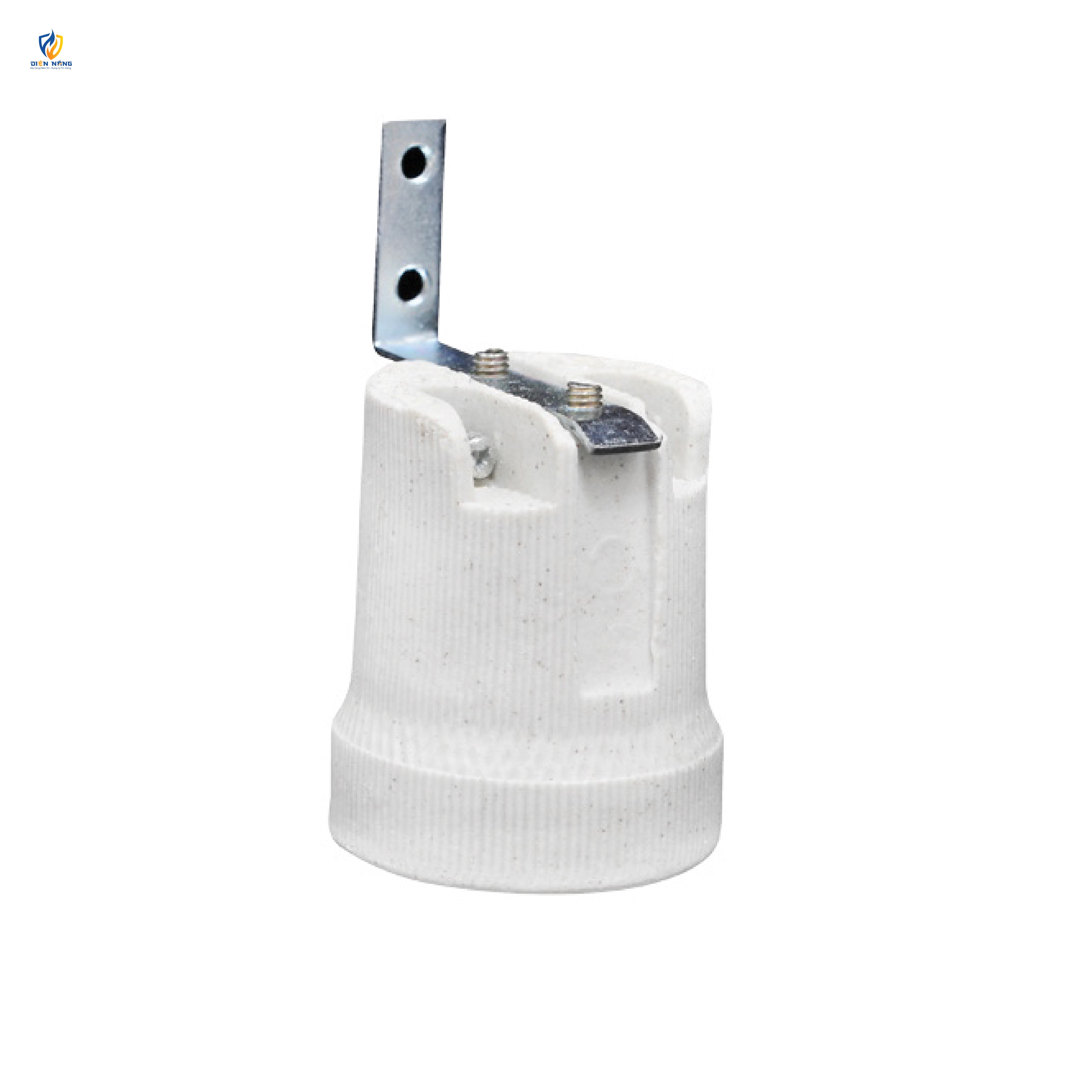 ĐUI SỨ CÓ GIÁ TREO KIM LOẠI CHỮ L S03 - anh 3