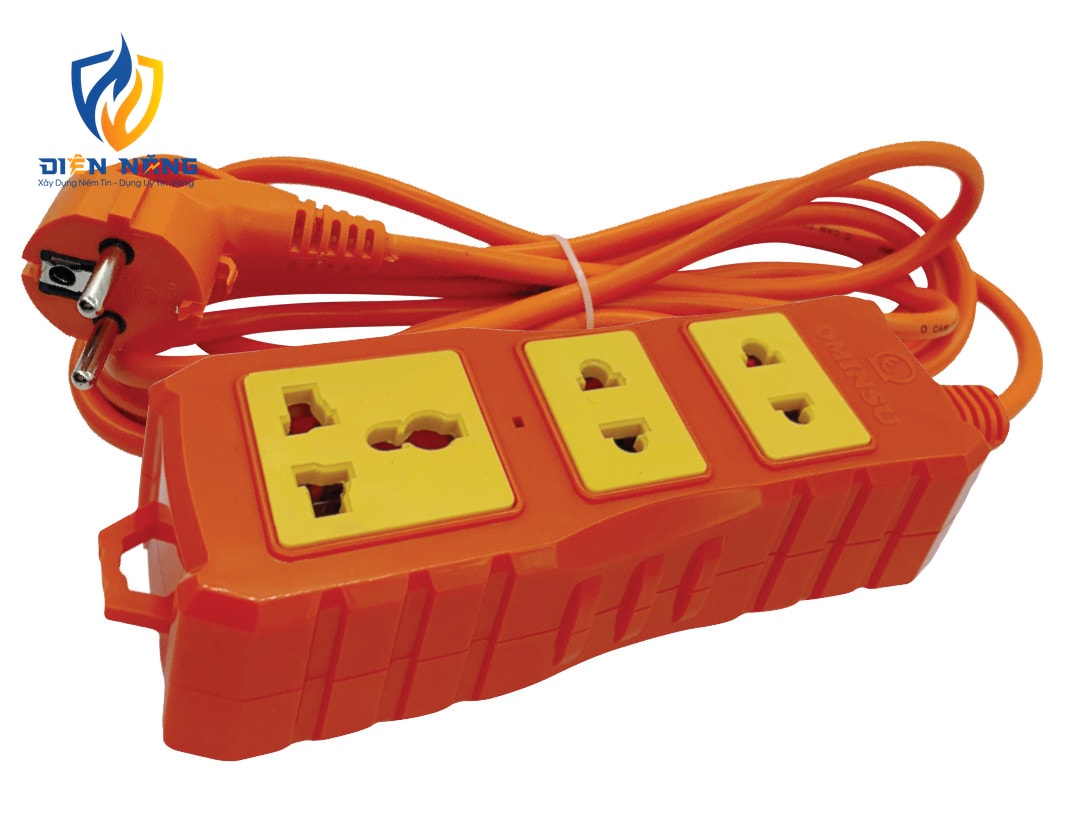 Ổ CẮM SIÊU CHỊU TẢI 3 CỬA 3500W-CHỐNG CHÁY TUYỆT ĐỐI Q3500C-XLPO