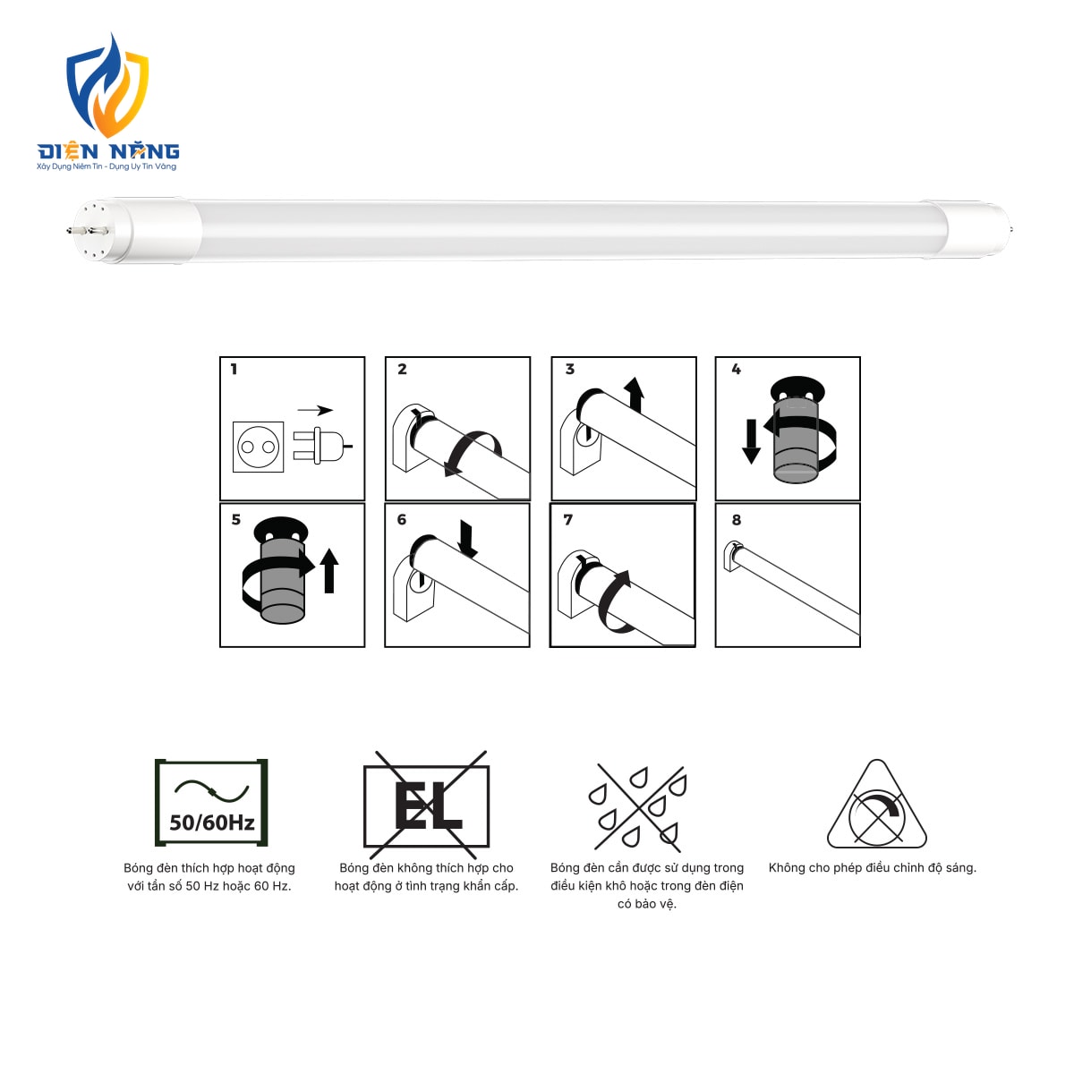 Bóng đèn LED Tuýp T8 thủy tinh Nanoco - Lite Series - anh 6