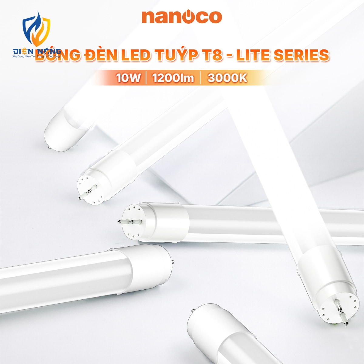 Bóng đèn LED Tuýp T8 thủy tinh Nanoco - Lite Series - anh 2