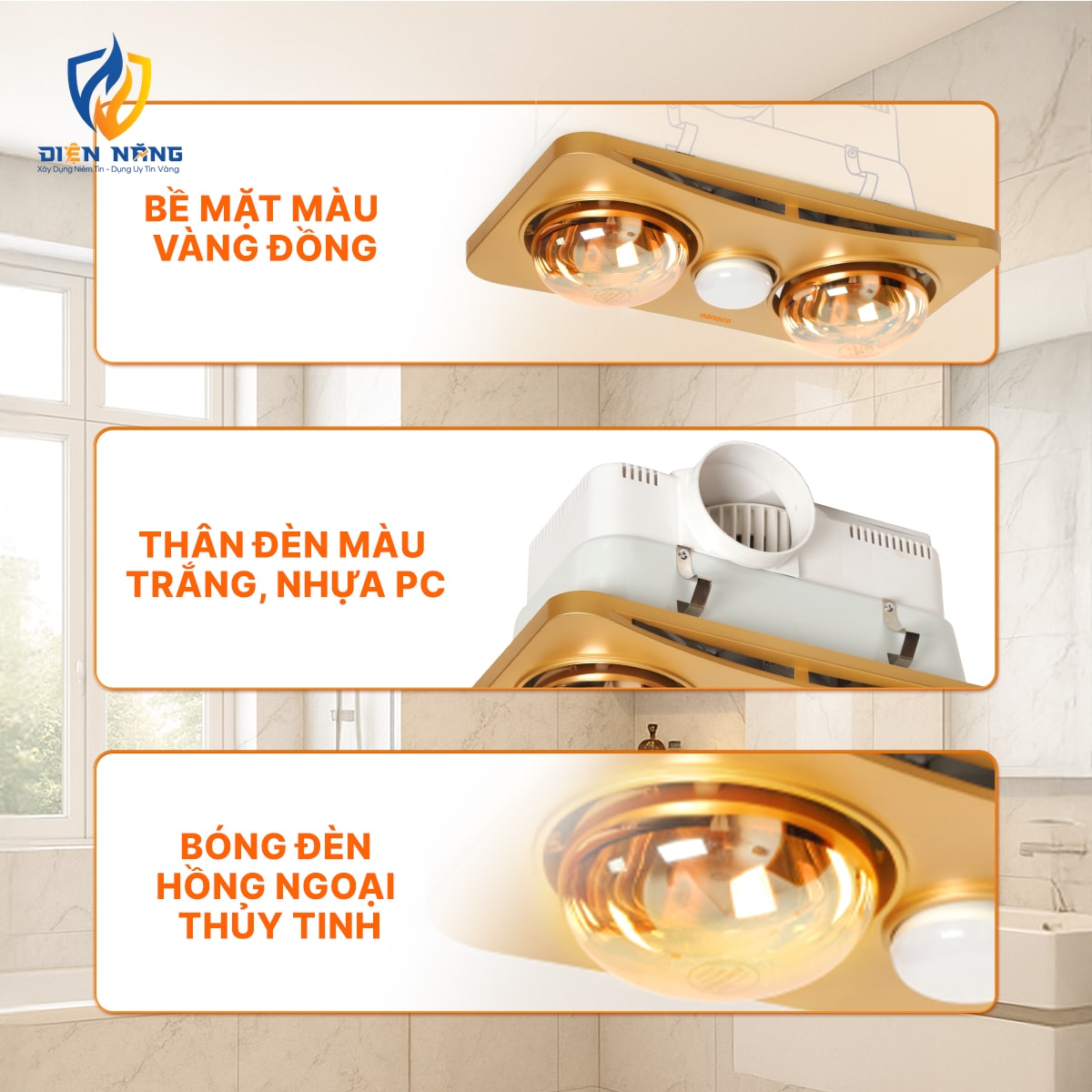 Đèn sưởi âm trần Nanoco - anh 4