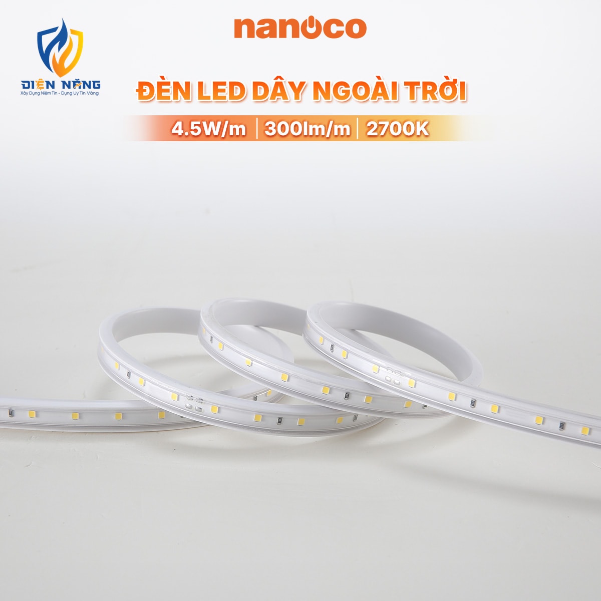 Đèn LED dây ngoài trời IP65 Nanoco 72P - anh 2