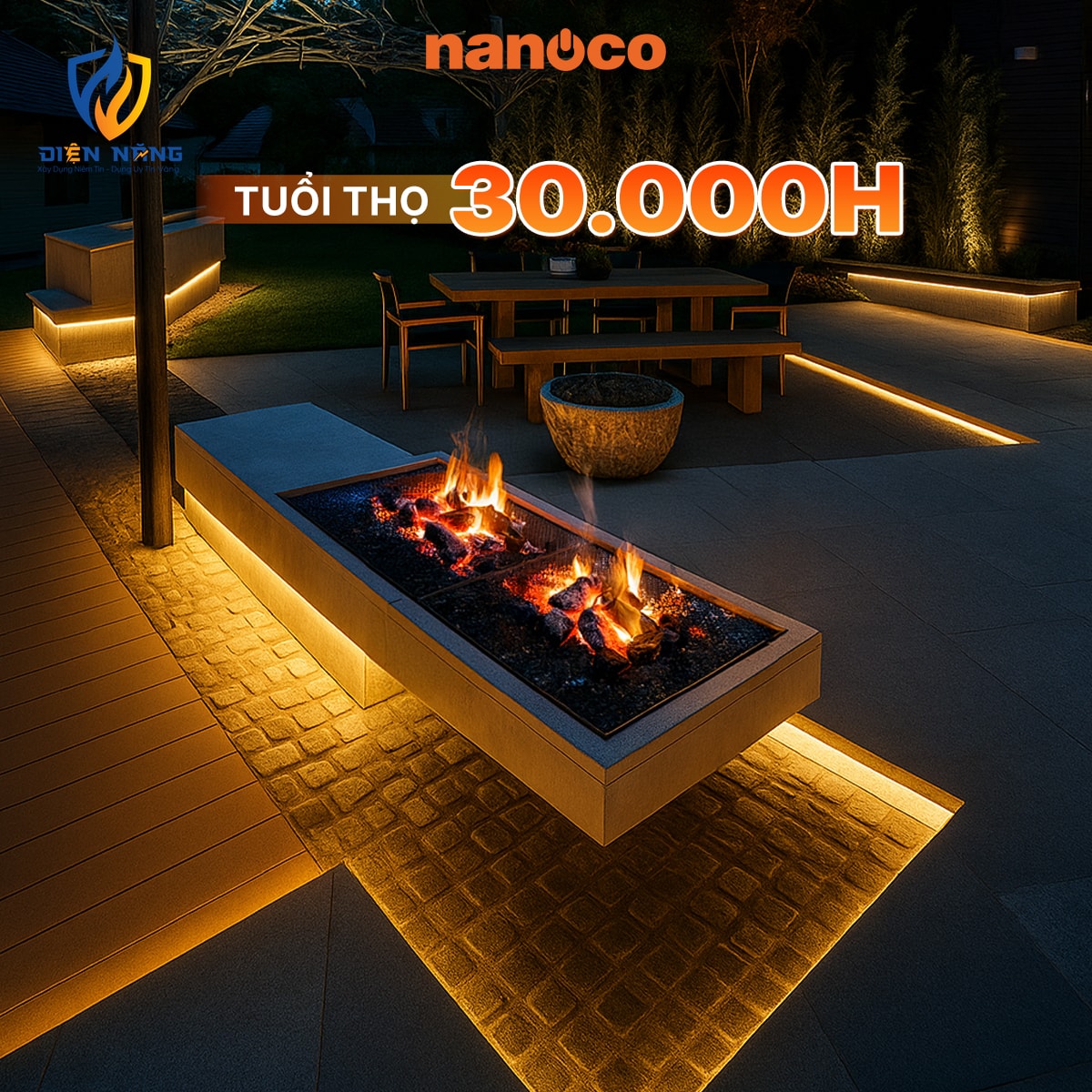 Đèn LED dây ngoài trời IP65 Nanoco 72P - anh 4
