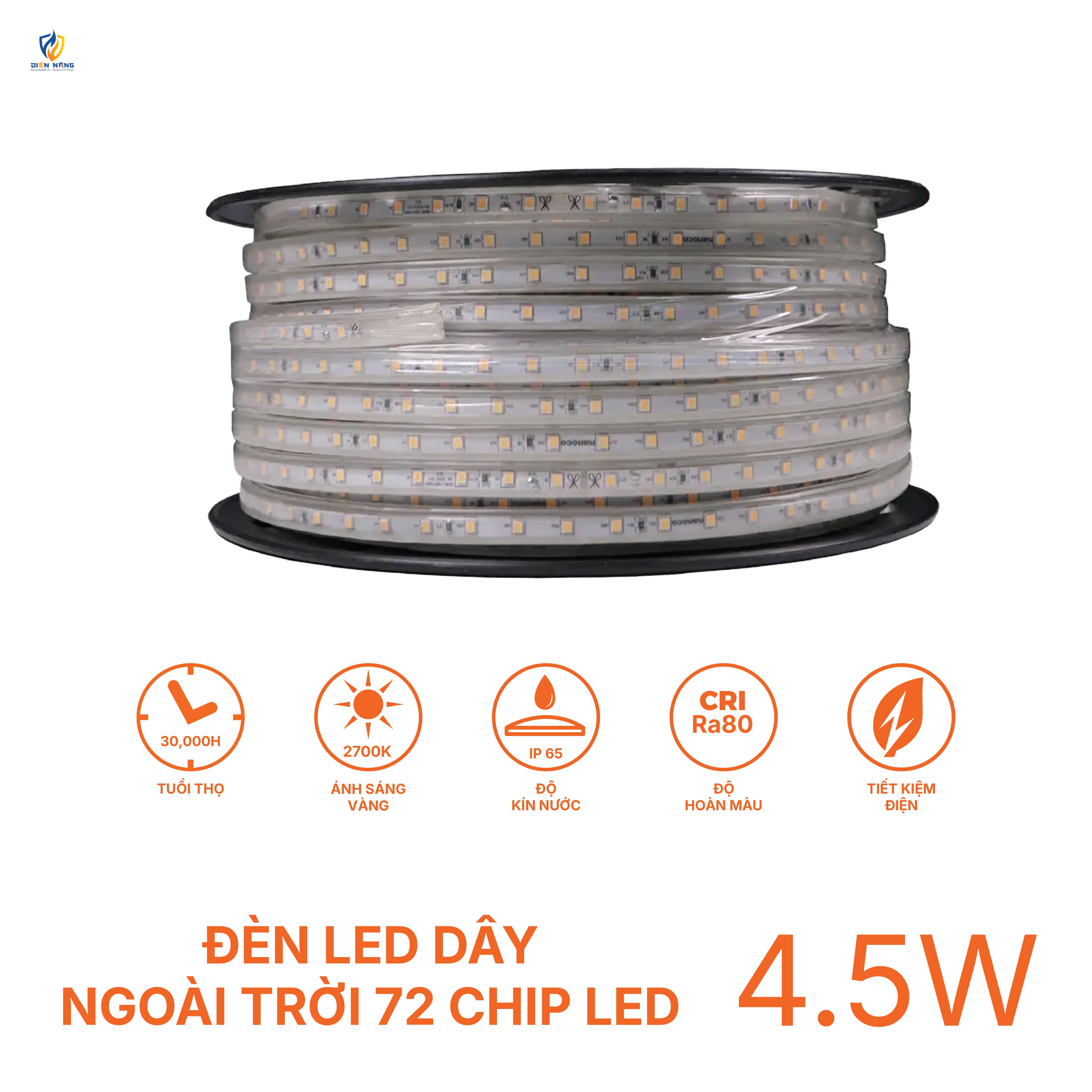 Đèn LED dây ngoài trời IP65 Nanoco 72P - anh 6