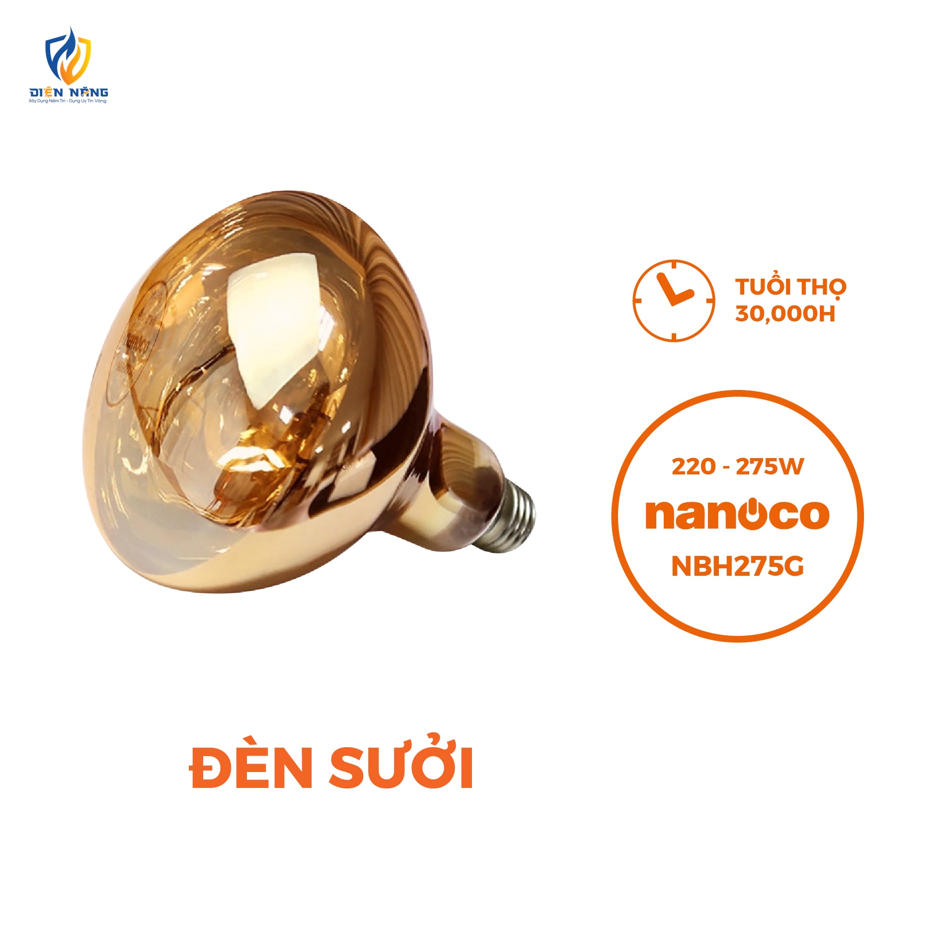 Bóng đèn sưởi E27 Nanoco - anh 2