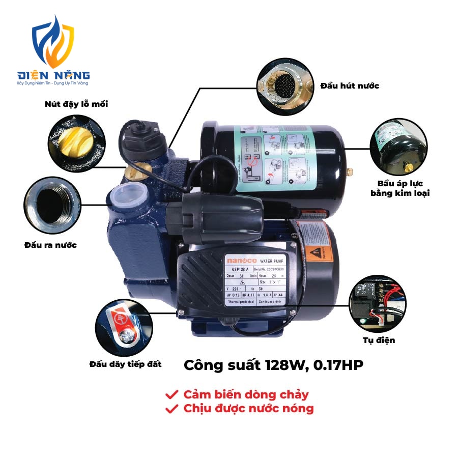Máy bơm nước tăng áp tự động công tắc điện tử - Dòng A - anh 3