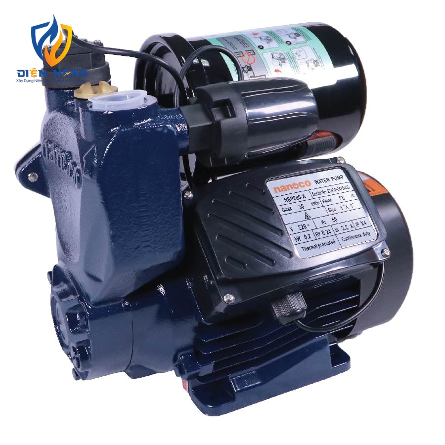 Máy bơm nước tăng áp tự động công tắc điện tử - Dòng A