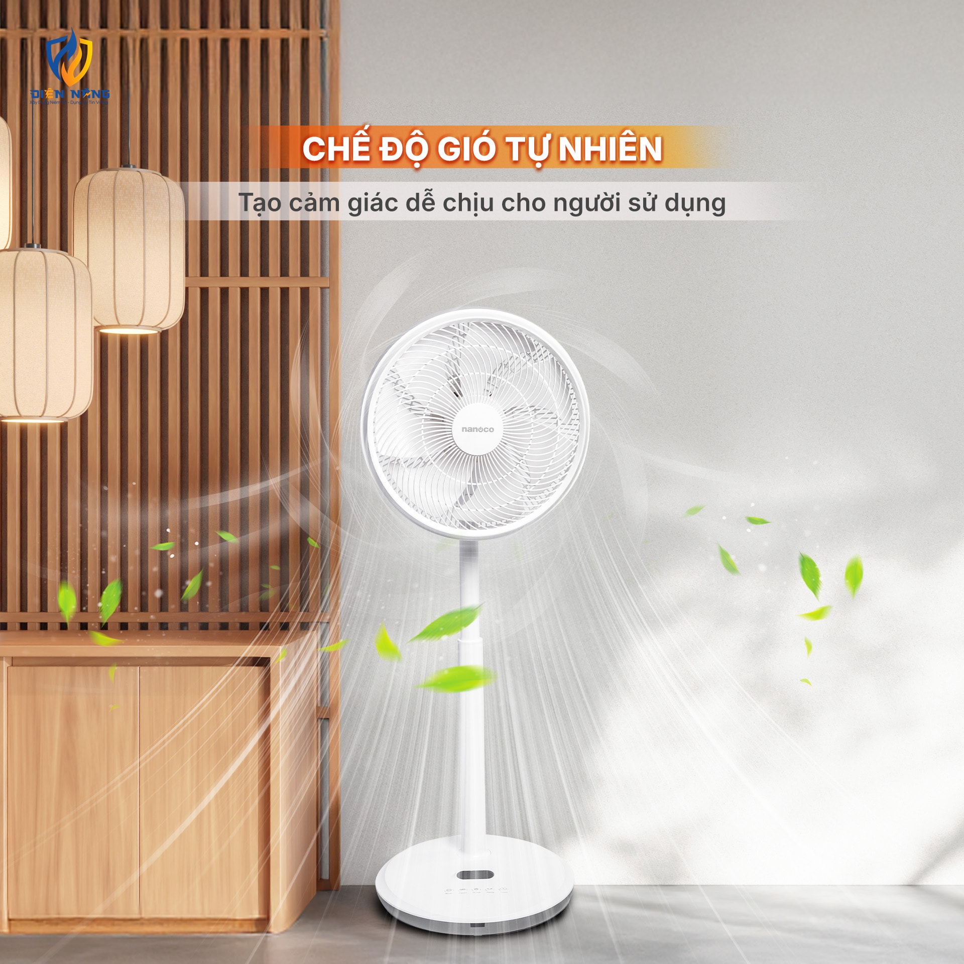 Quạt đứng nanoco, động cơ BLDC, NEF1499 - anh 4