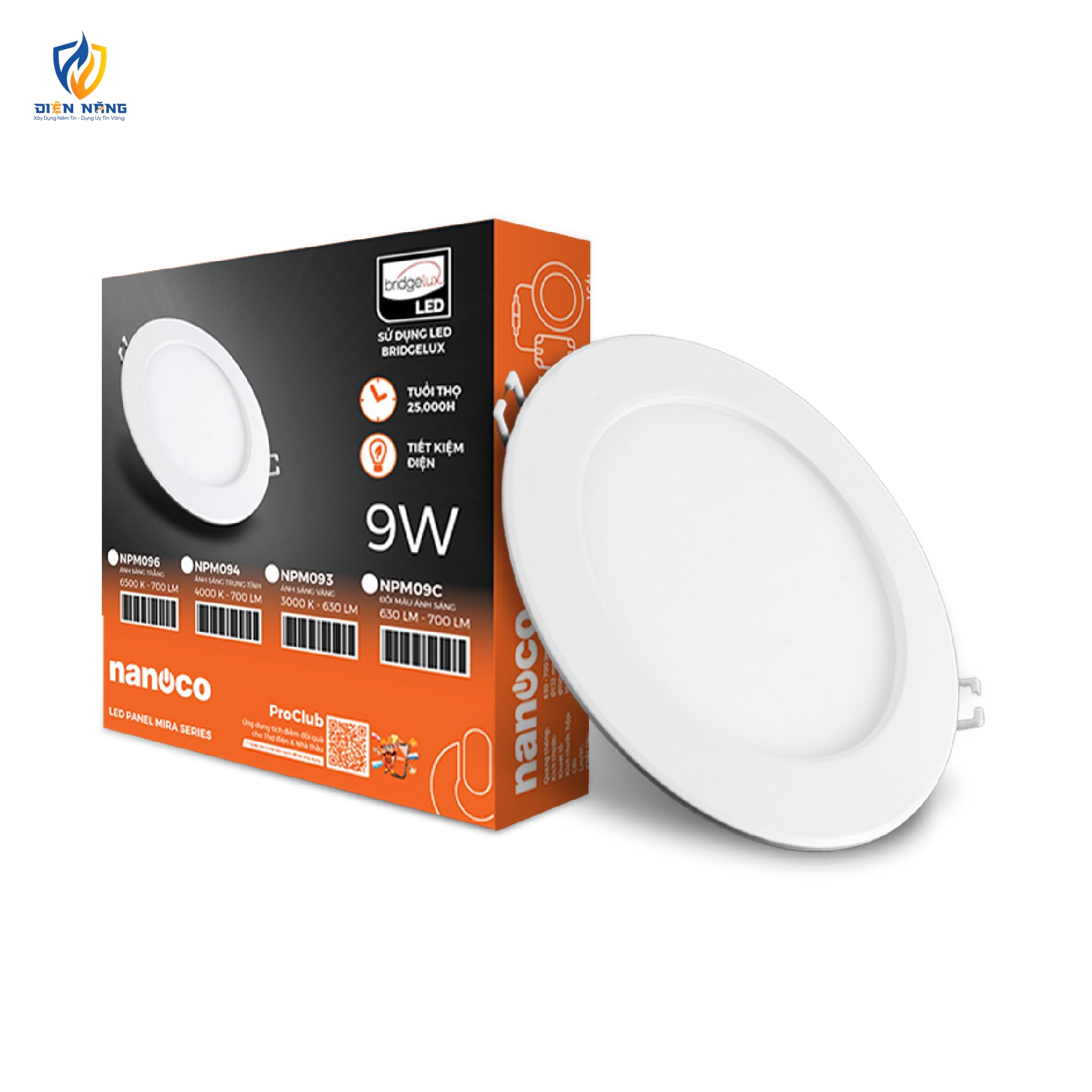 Đèn Slim Panel Nanoco - Mira series - anh 3