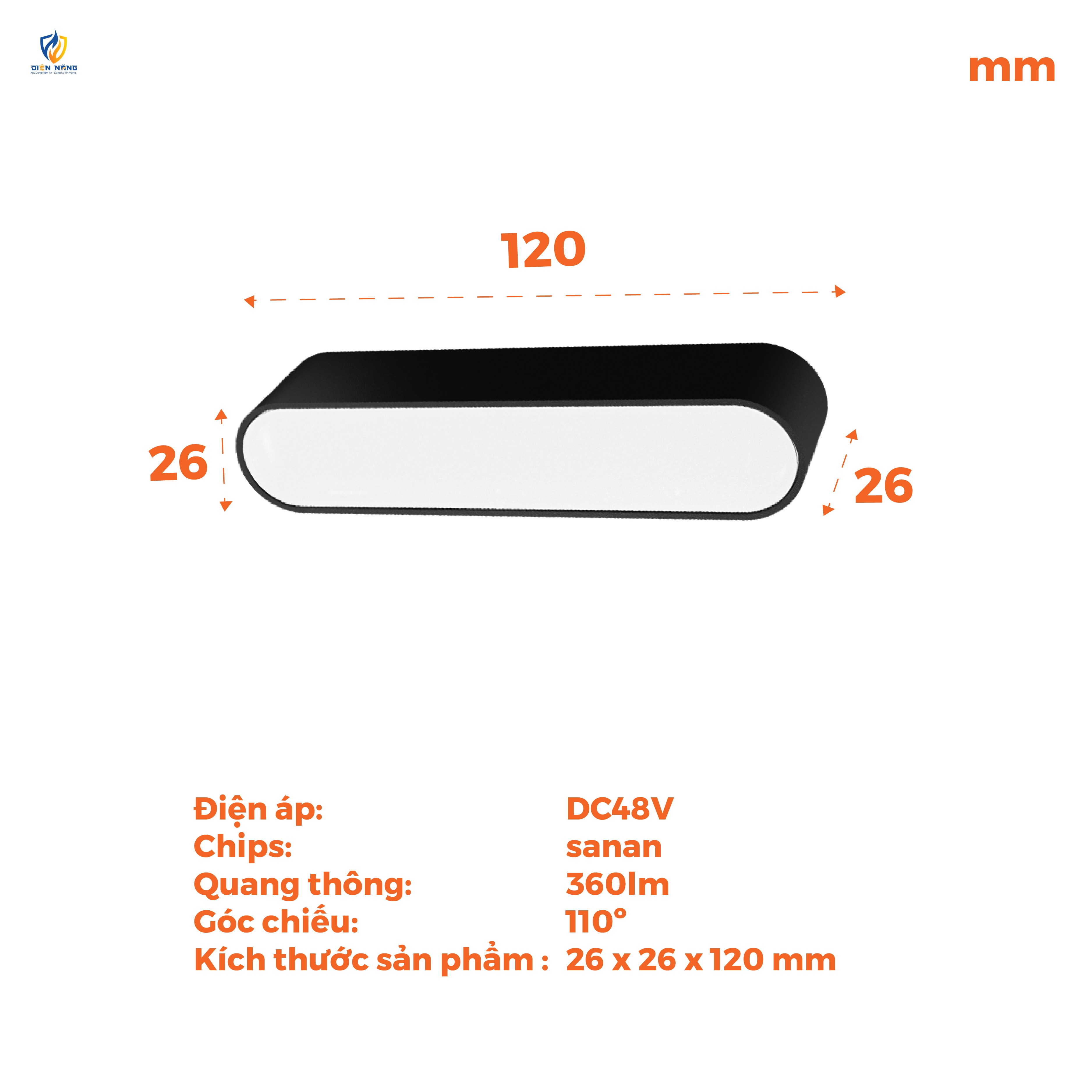 Đèn LED thanh ray nam châm 48V Nanoco - anh 5