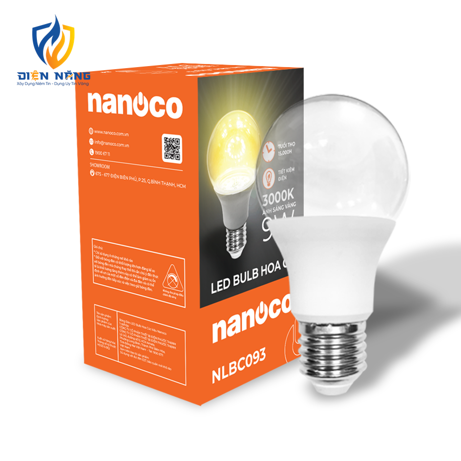 Bóng đèn Hoa Cúc LED A-Bulb E27 Nanoco - anh 5