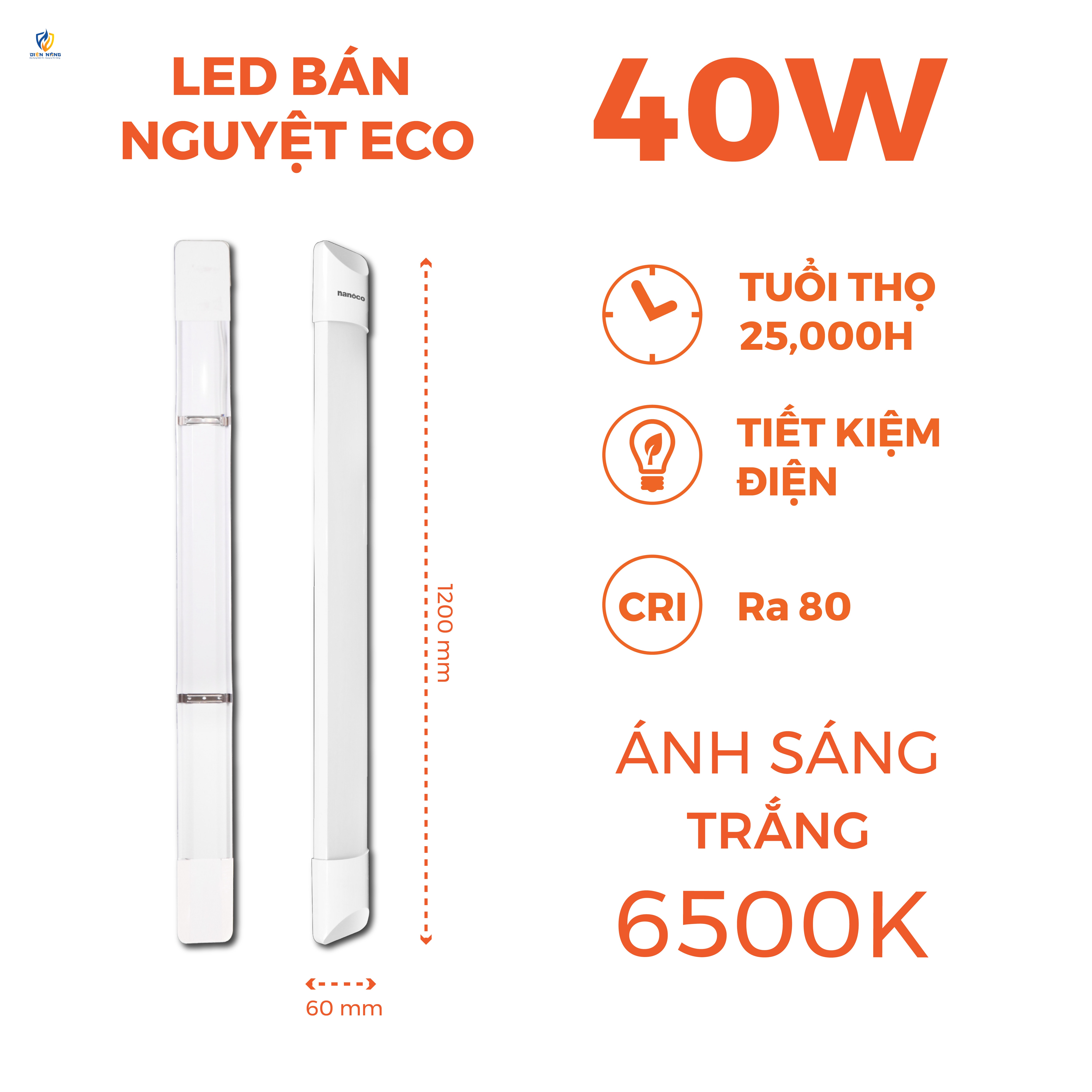 Đèn LED bán nguyệt ECO Nanoco - anh 6