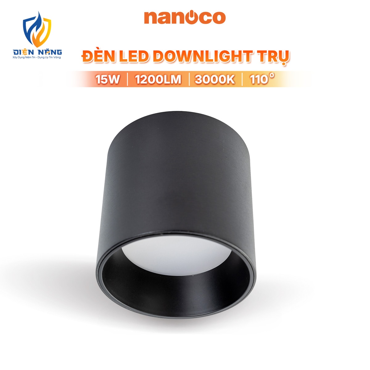 Đèn LED Downlight trụ Nanoco - anh 2