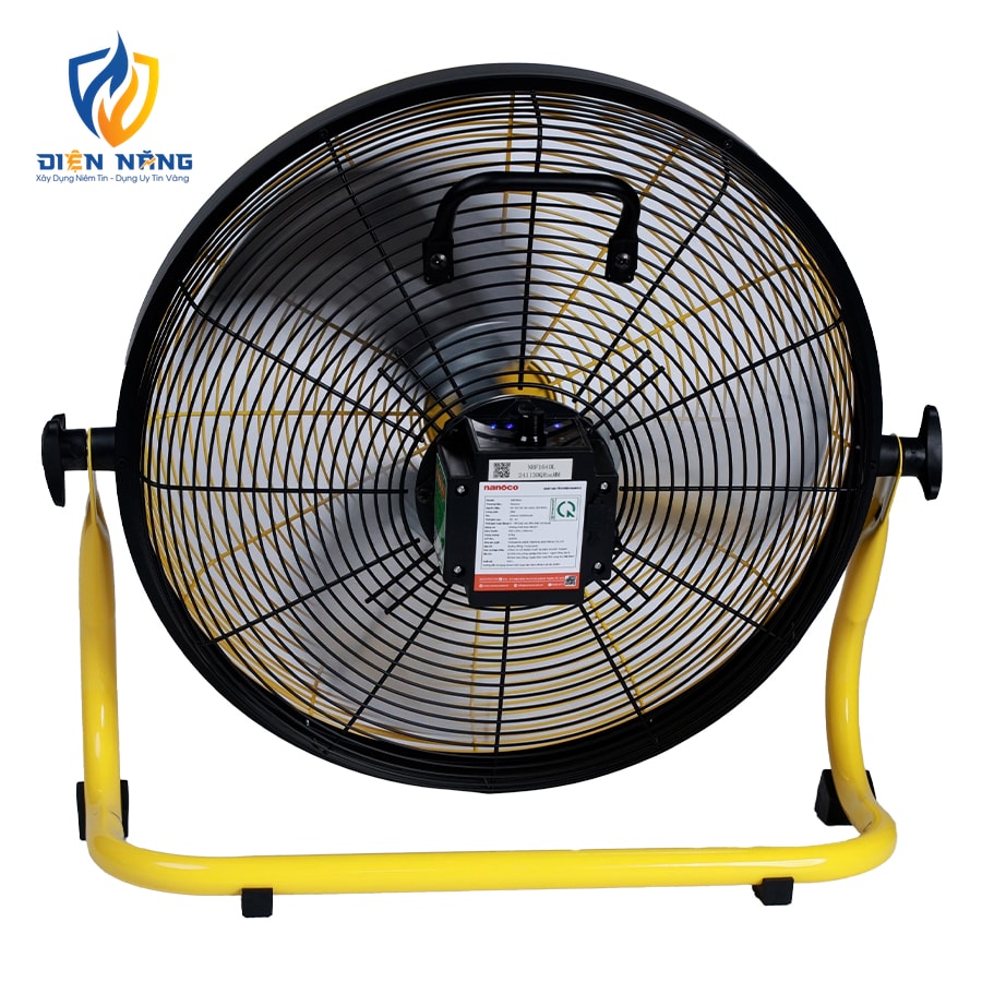 Quạt sạc sàn, màu vàng, NRF1640L - anh 3