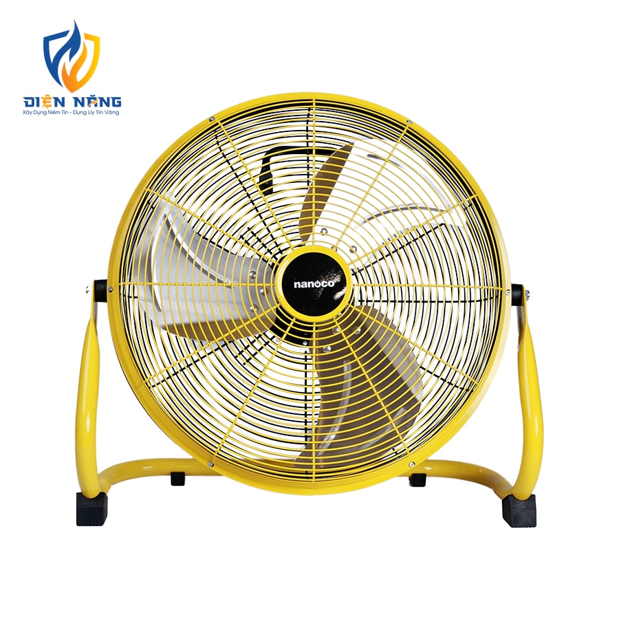 Quạt sạc sàn, màu vàng, NRF1230L