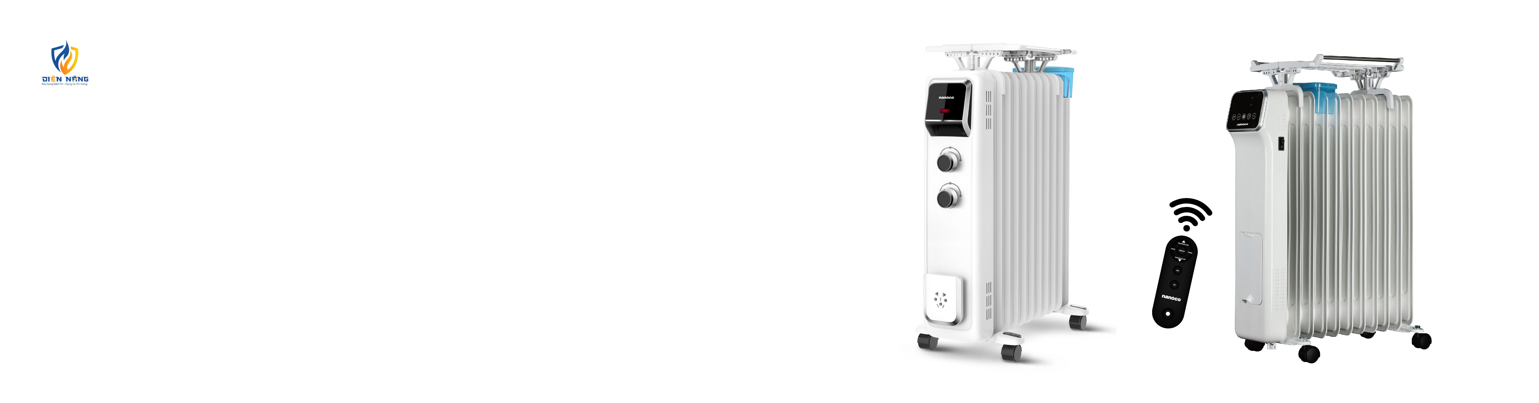 Máy sưởi dầu 2600W, 13 thanh nhiệt, cảm ứng - remote - anh 2