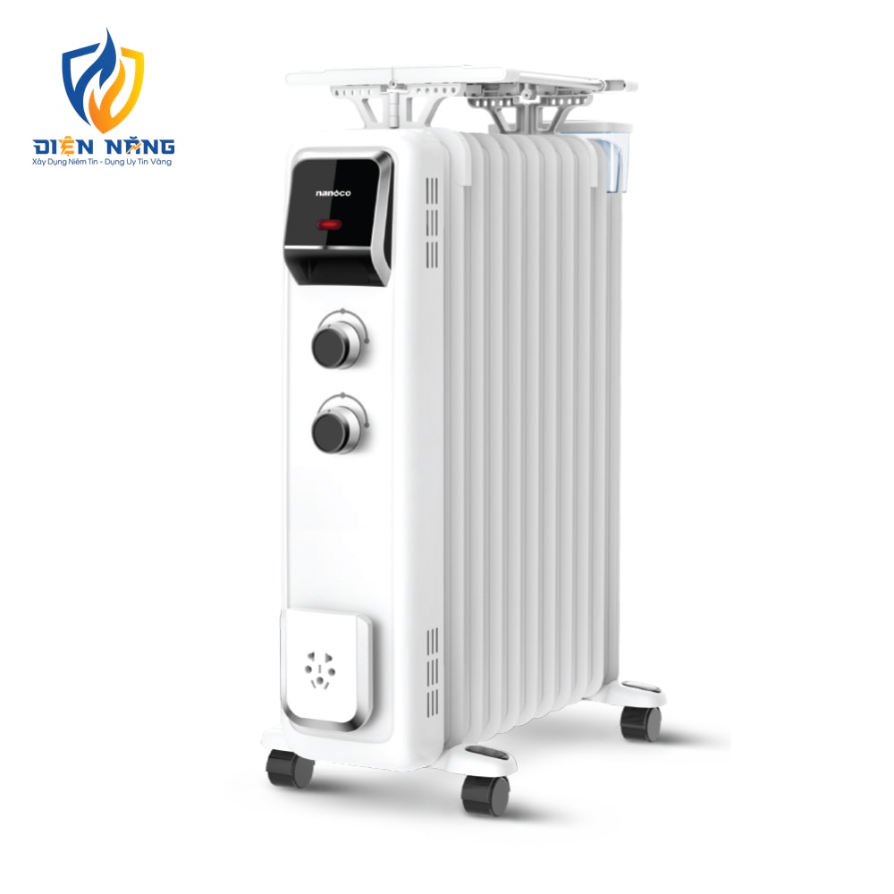Máy sưởi dầu 2600W, 13 thanh nhiệt, nút vặn