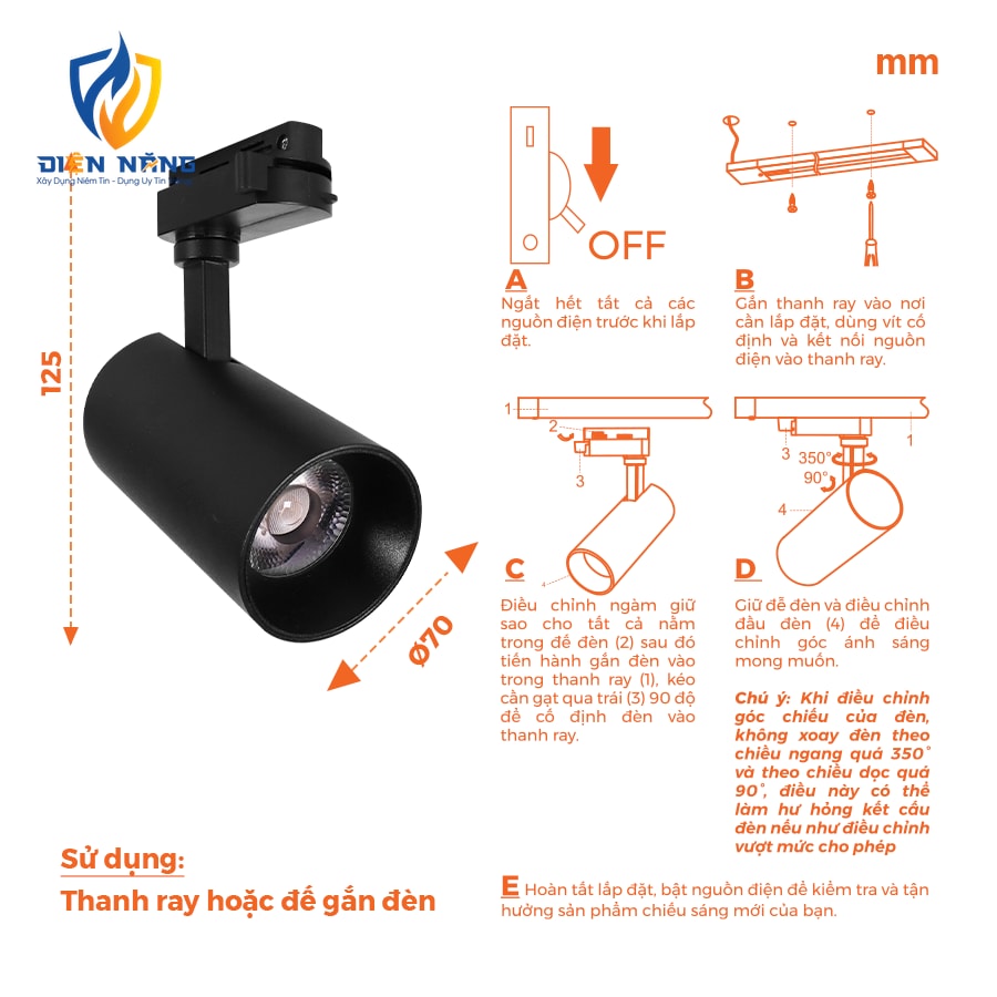 Đèn LED Tracklight Nanoco - Eira Series - anh 2