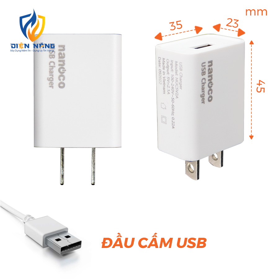 Cốc sạc USB Nanoco - anh 6