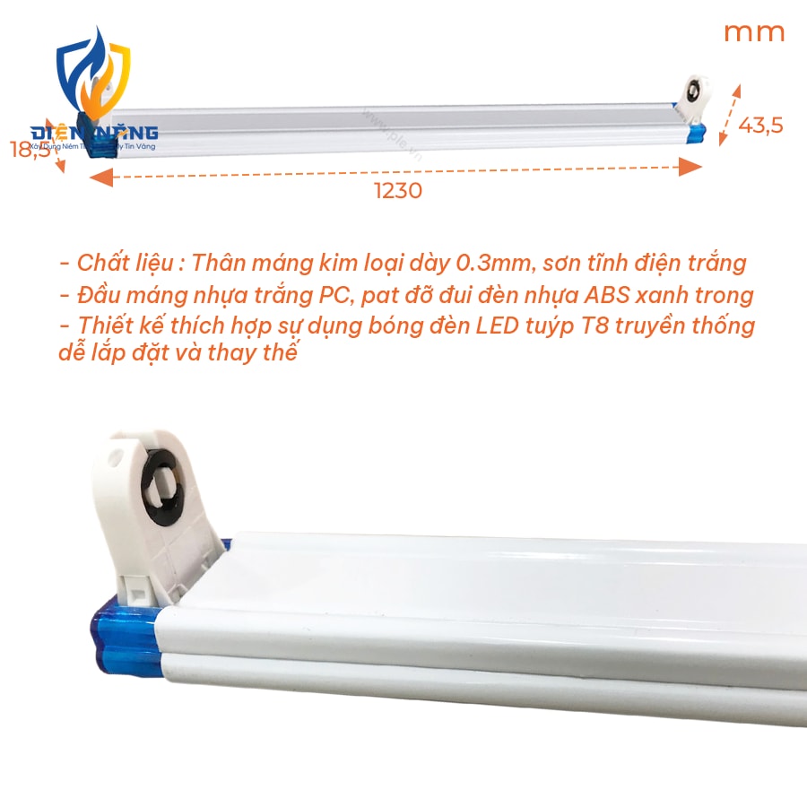 Máng đèn LED Tuýp T8 Nanoco - anh 5