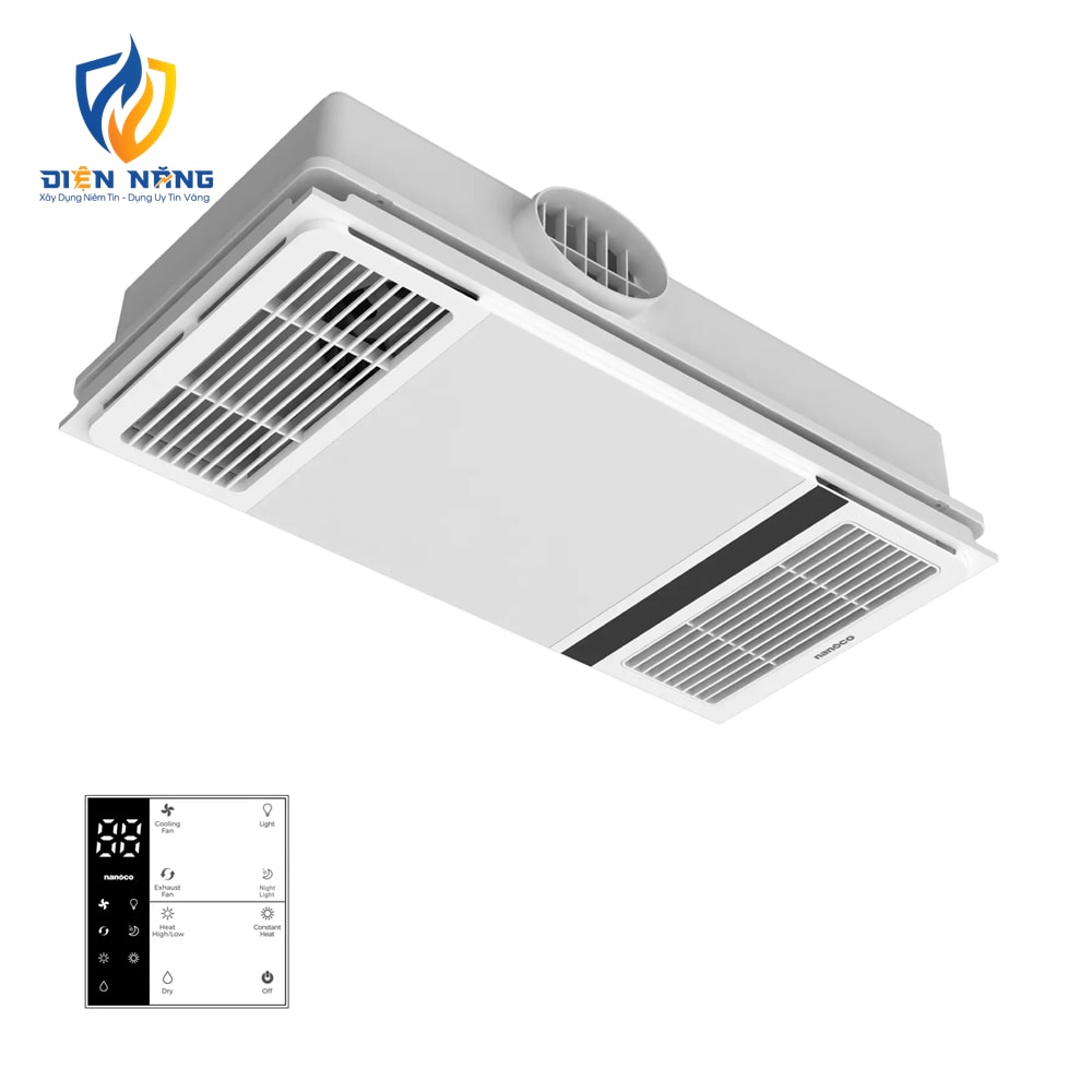Máy hút sưởi 5in1, có remote, lỗ khoét 305x605 mm