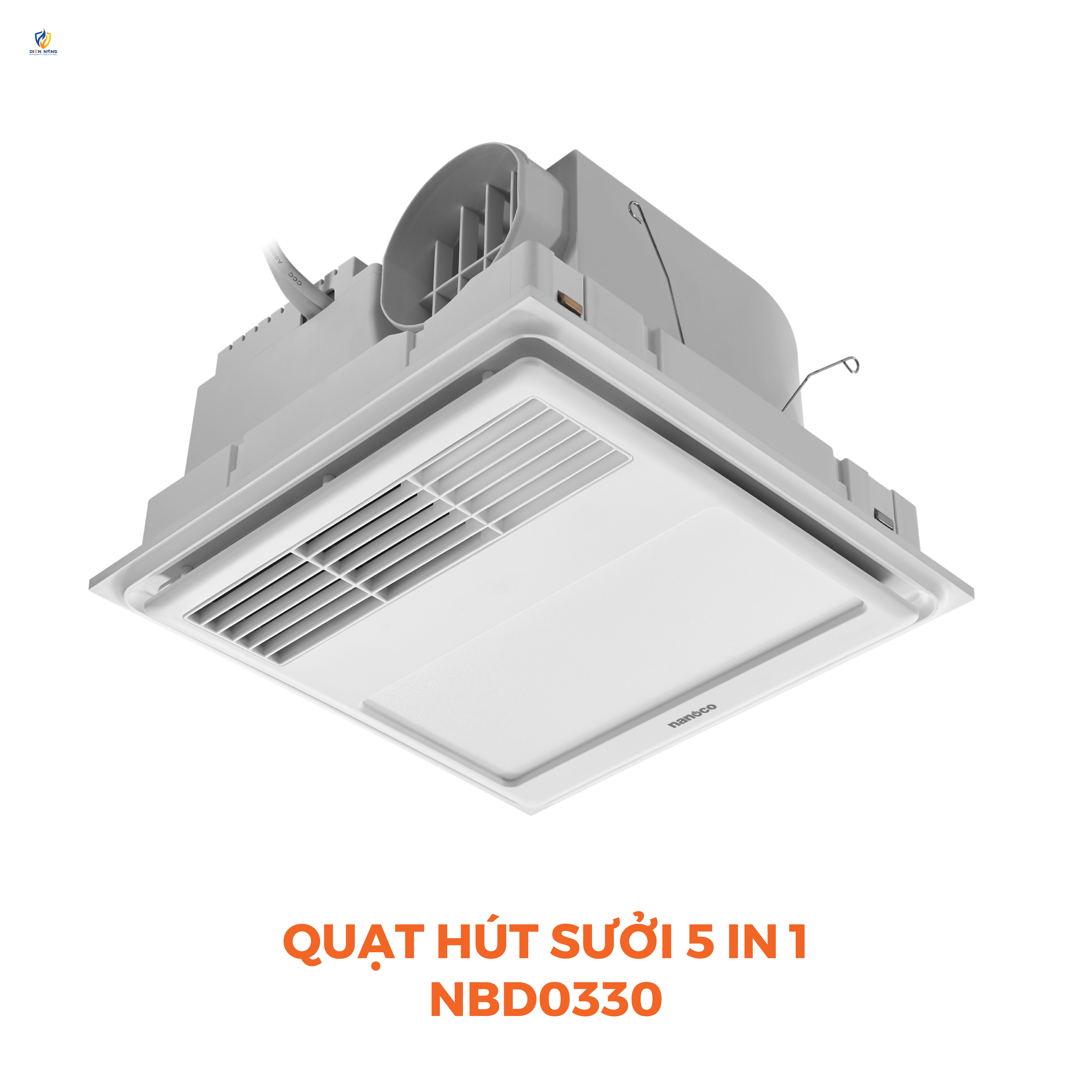Máy hút sưởi 5in1, có remote, lỗ khoét 275x275 mm - anh 2