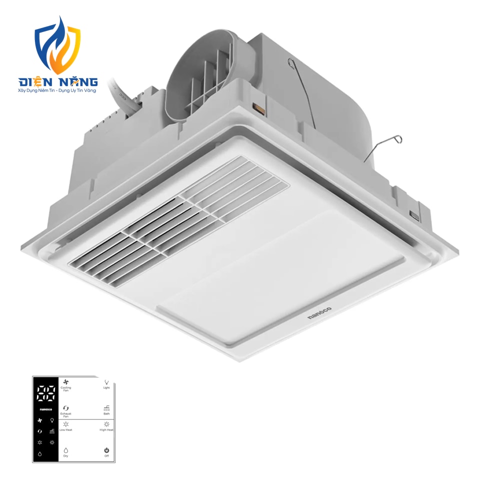 Máy hút sưởi 5in1, có remote, lỗ khoét 275x275 mm