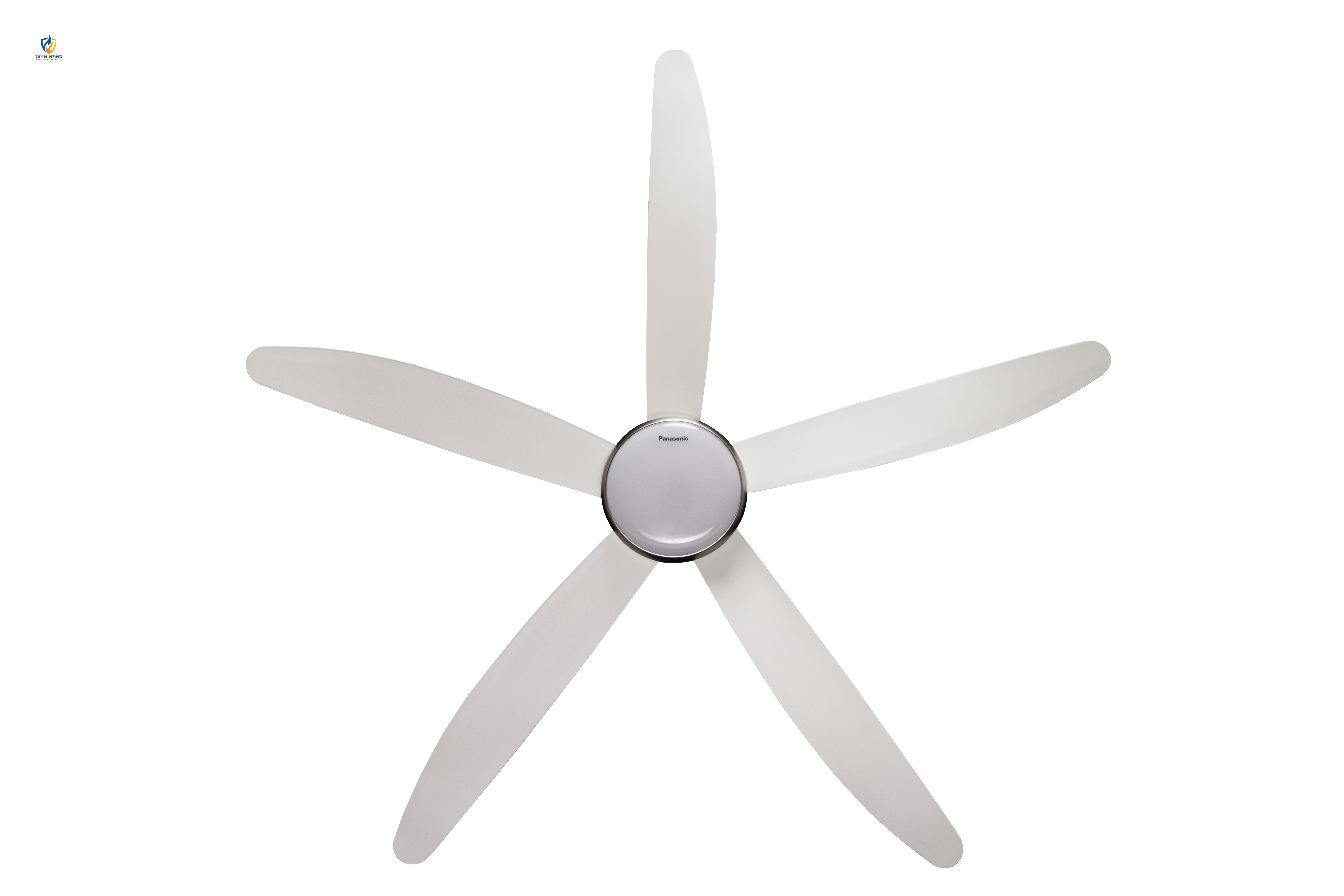 Quạt trần 5c, động cơ DC, màu trắng, đèn LED, remote - anh 2