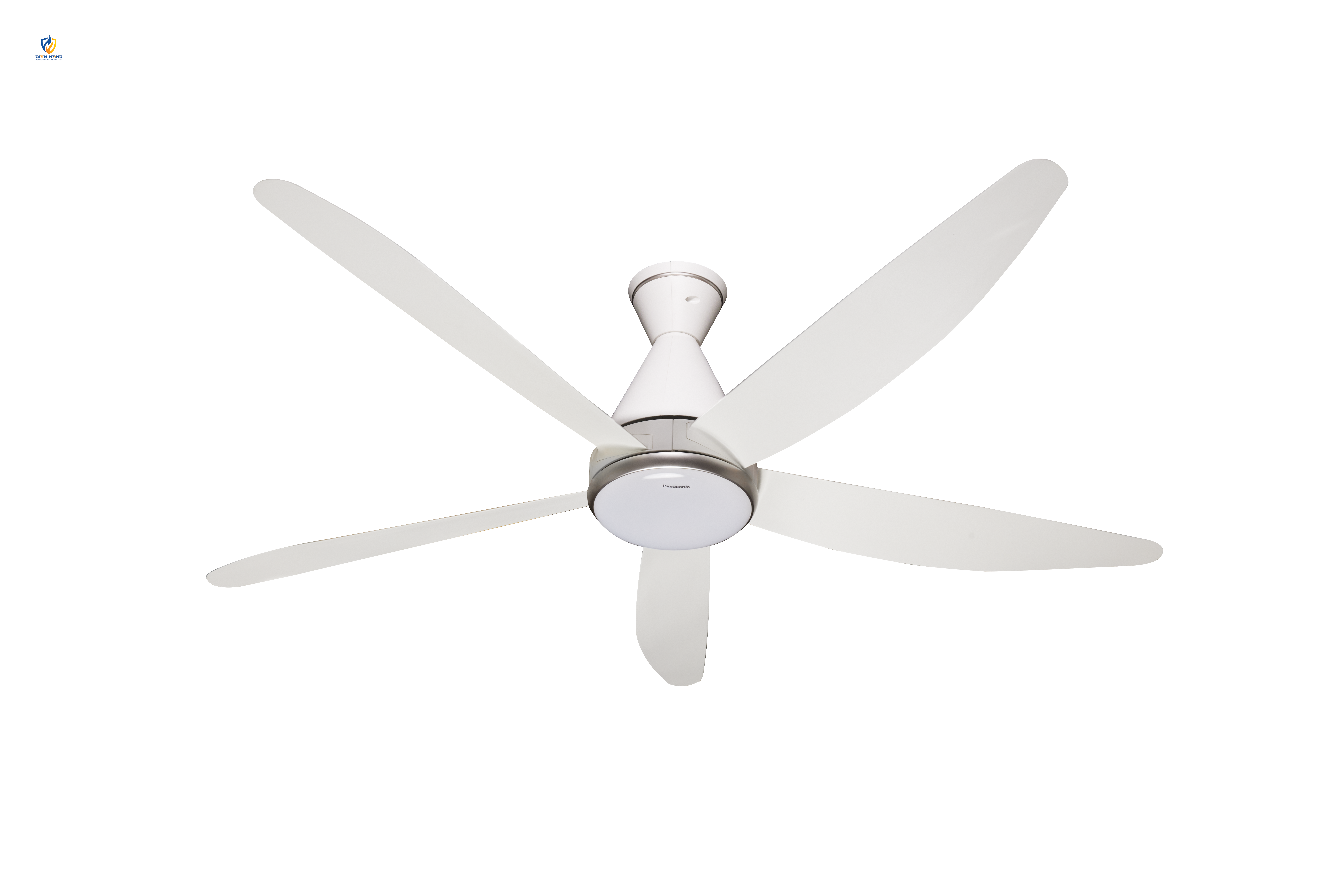 Quạt trần 5c, động cơ DC, màu trắng, đèn LED, remote - anh 4