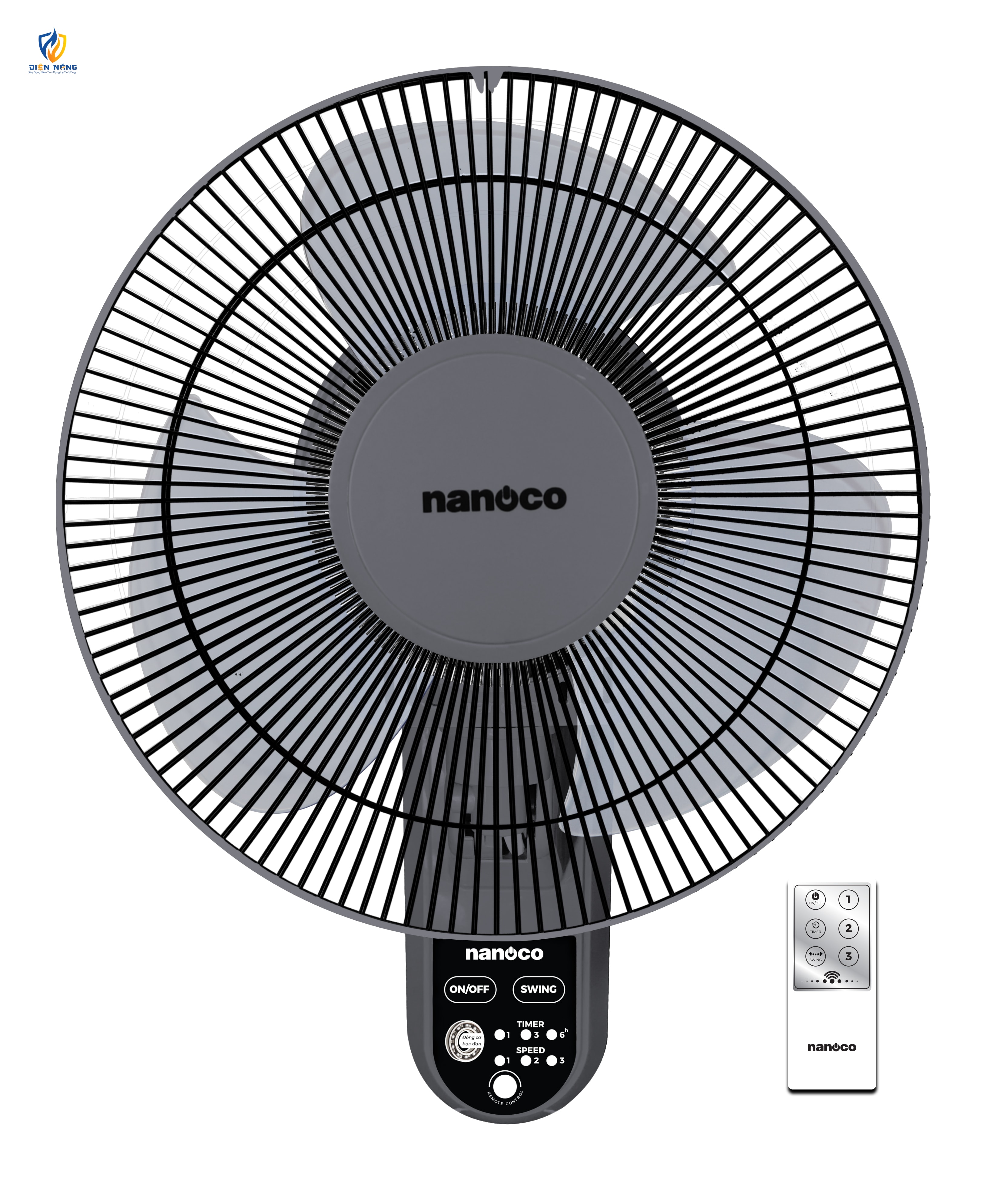 Quạt treo tường nanoco, 30W, NWF1218/19RC - anh 2