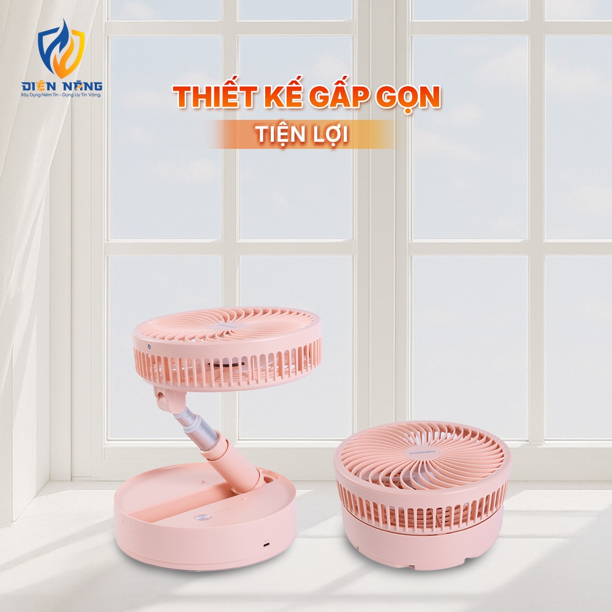 Quạt sạc gấp gọn NFF1618 - anh 4