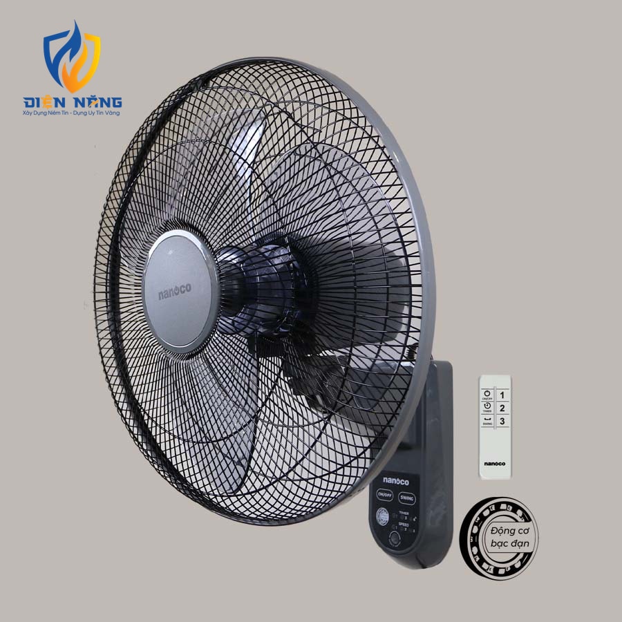 Quạt treo nanoco, bạc đạn, 47W, NWF1614/15RC - anh 2