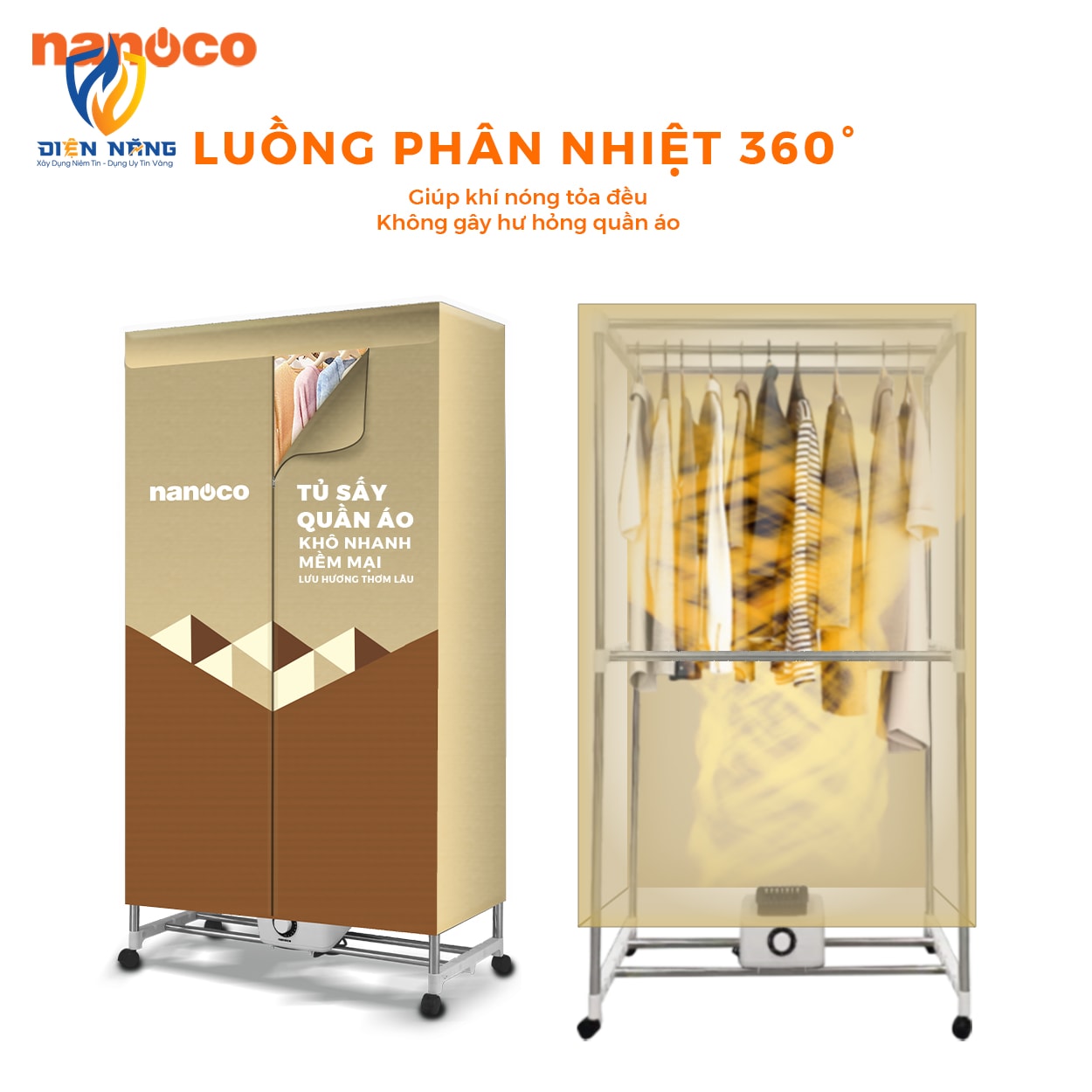 Tủ sấy quần áo 2000W - anh 5