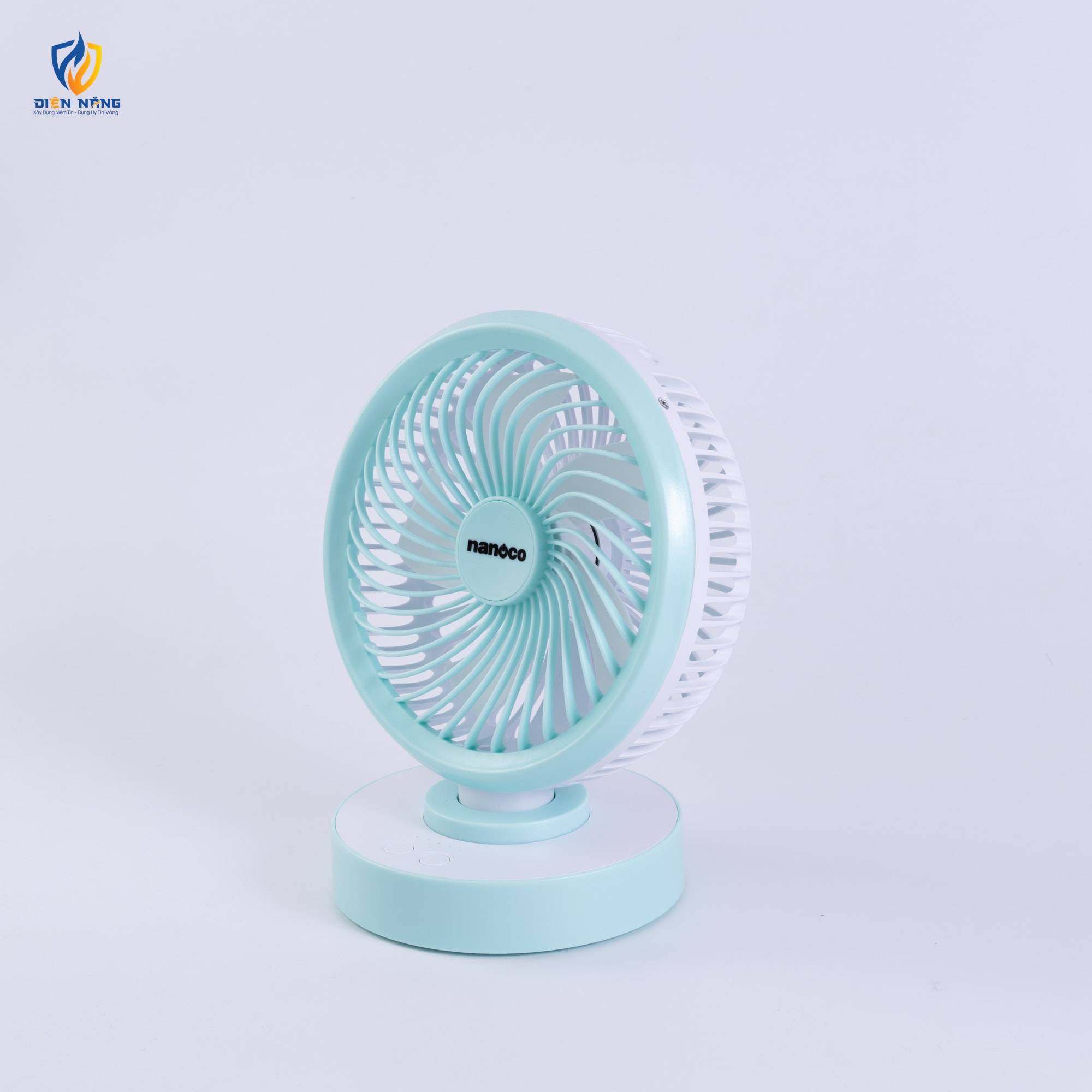 Quạt sạc 6inch, có xoay, NRF6213 - anh 2