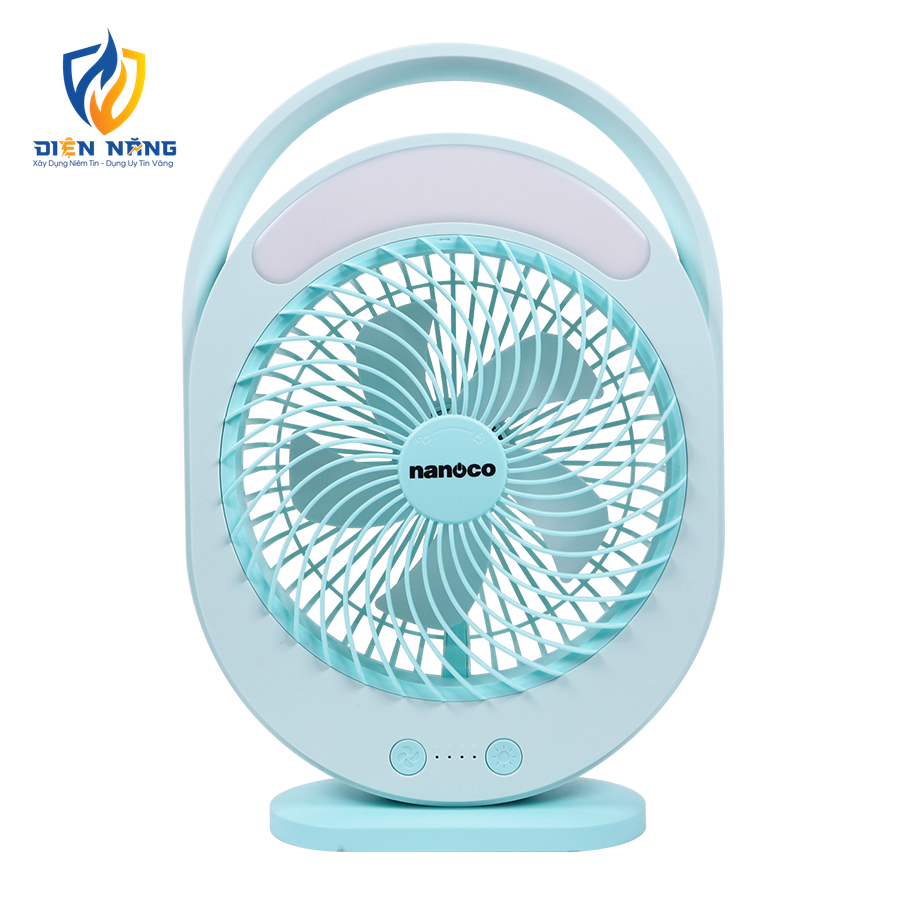 Quạt sạc hộp mini 6inch, có đèn LED - anh 5