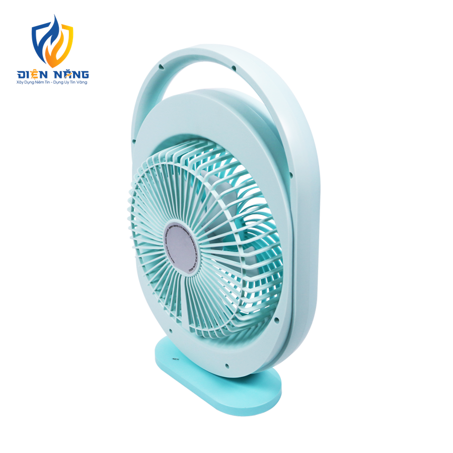 Quạt sạc hộp mini 6inch, có đèn LED - anh 4