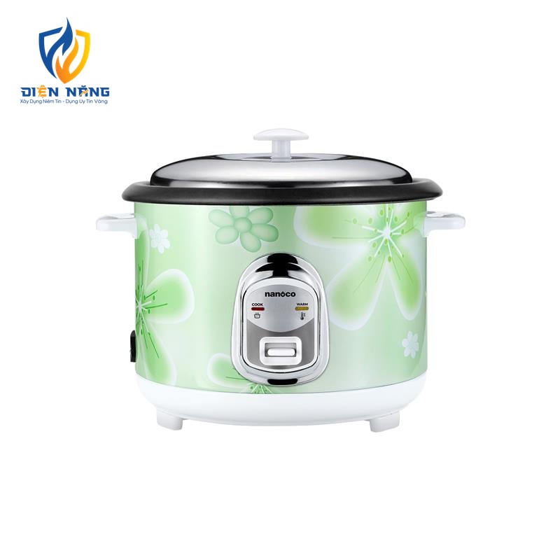 Nồi cơm điện nắp rời, 1.2L, màu xanh lá