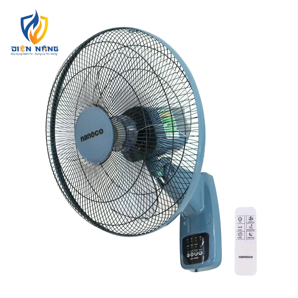 Quạt treo remote nanoco, NWF1610RC, bạc đạn - anh 2