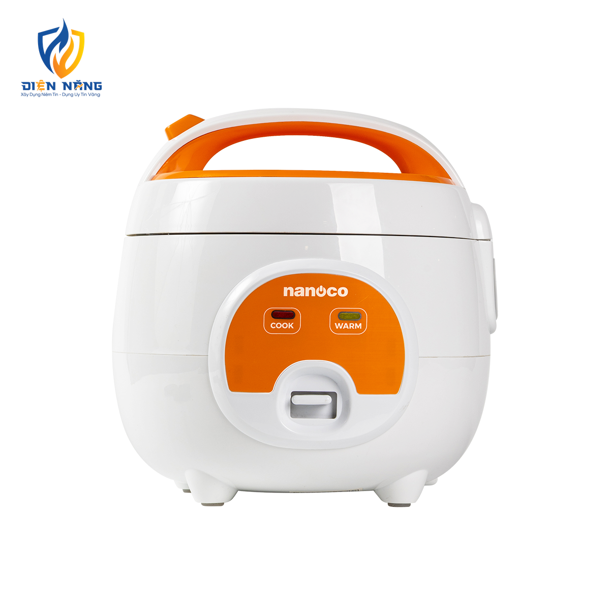 Nồi cơm điện, 0.8L, màu trắng-cam