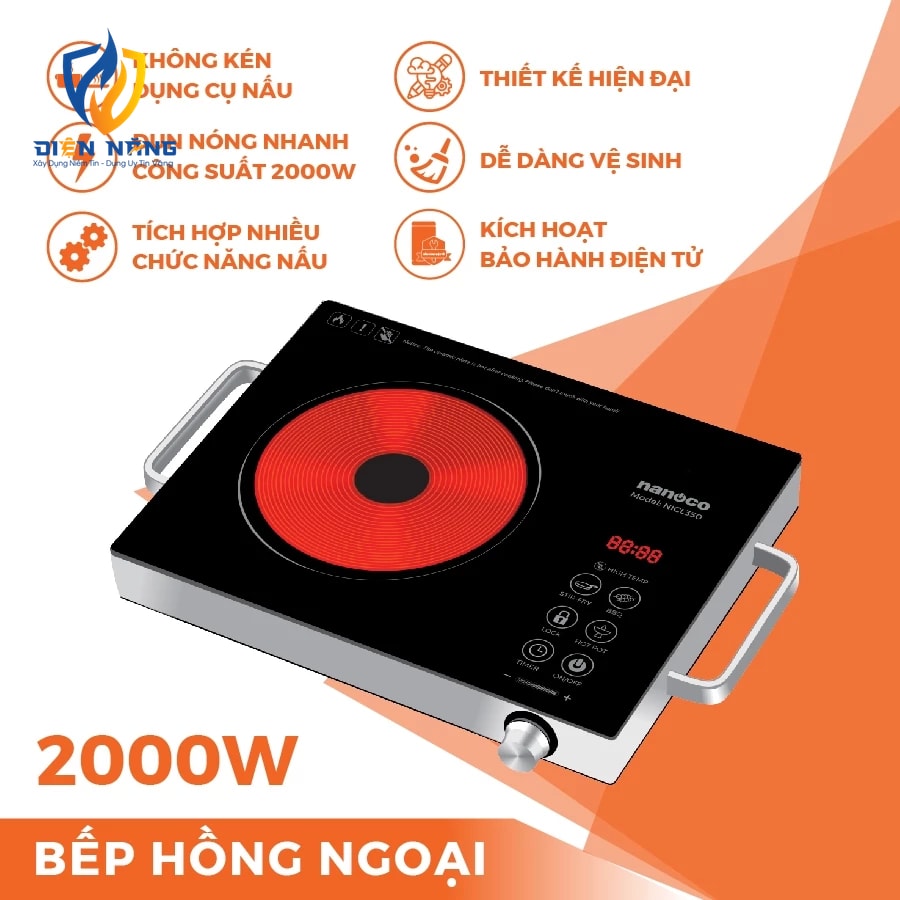 Bếp hồng ngoại Nanoco, NICL350 - anh 2