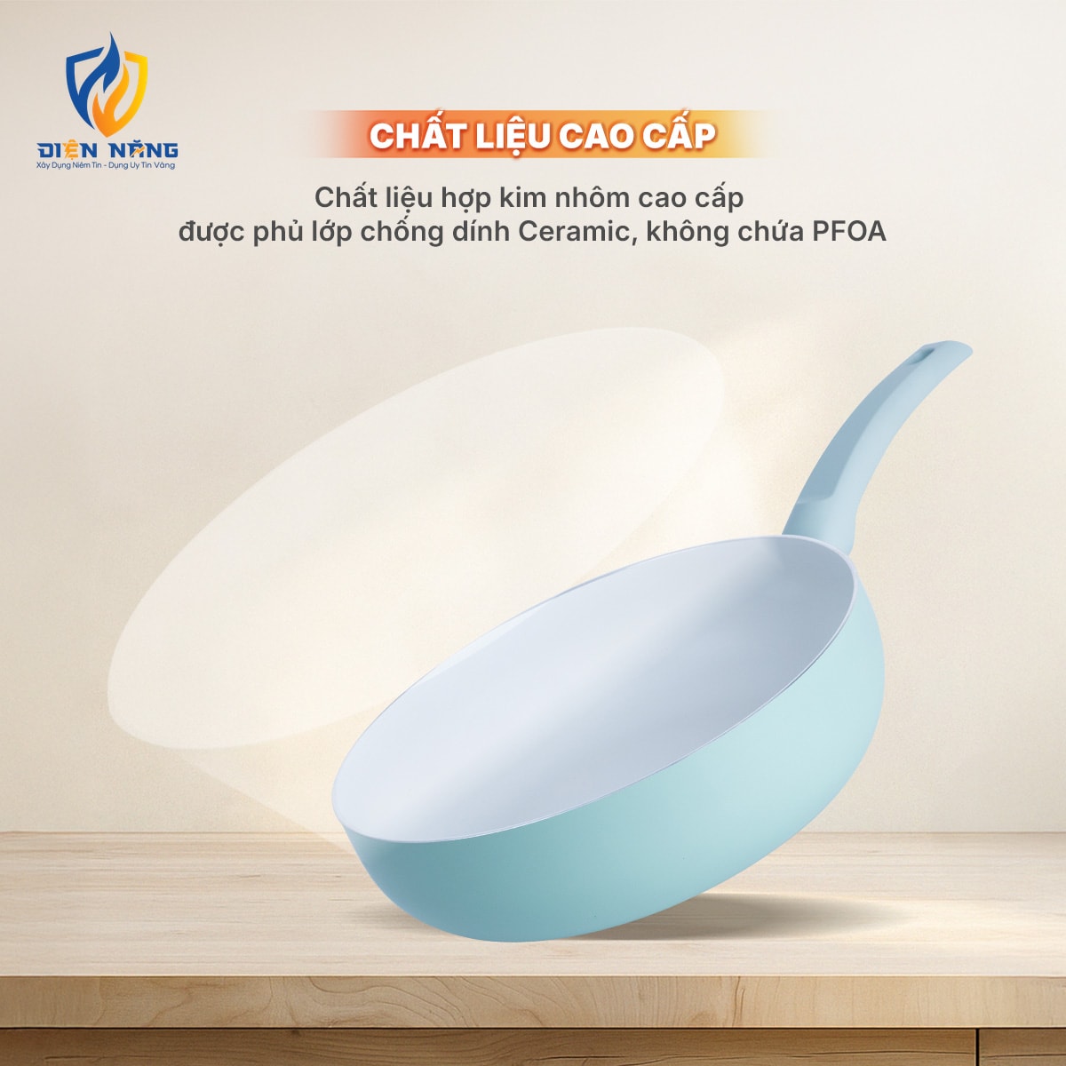 Chảo đơn chống dính lòng sâu, D24, 2.5mm - anh 4